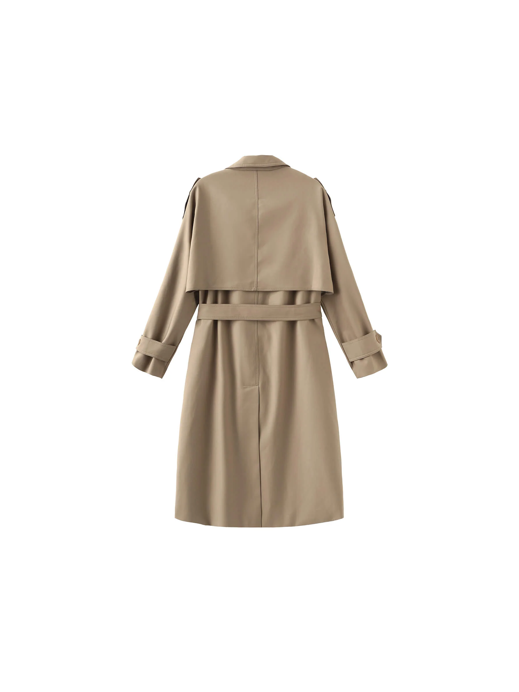 Double Breasted Trench Coat with Belt - Image 9