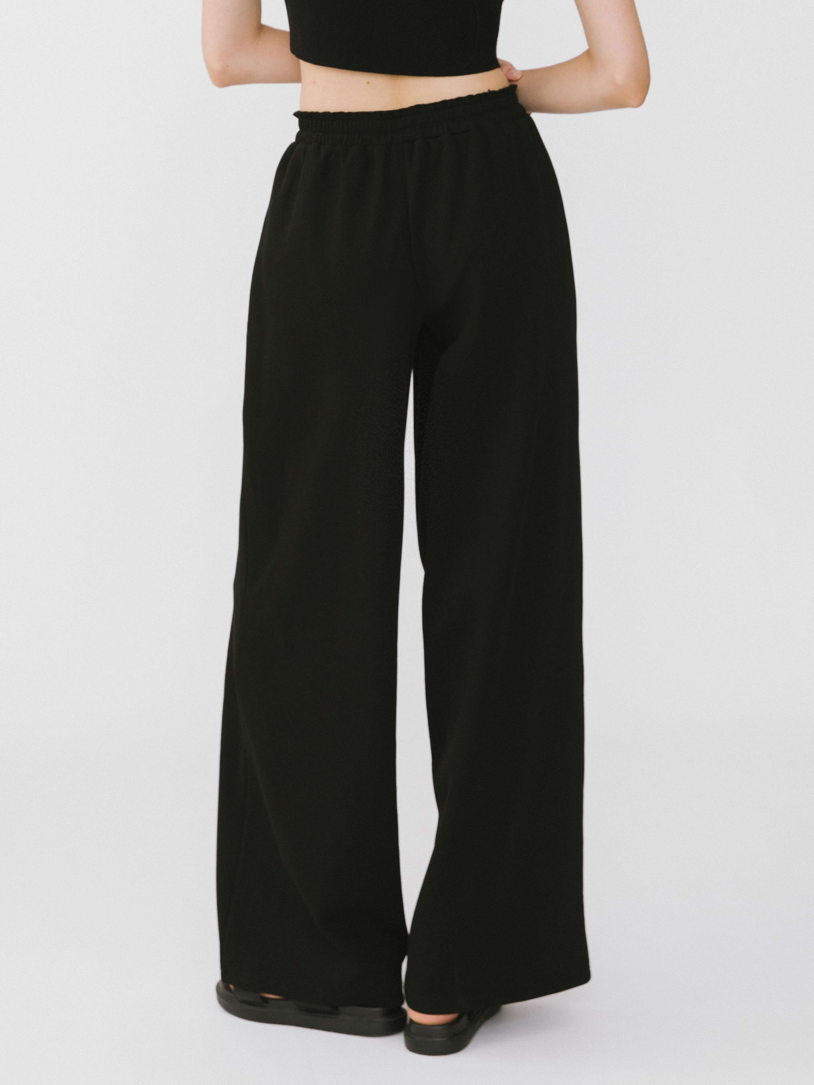 Double Drawstring Wide Leg Trousers - Image 6
