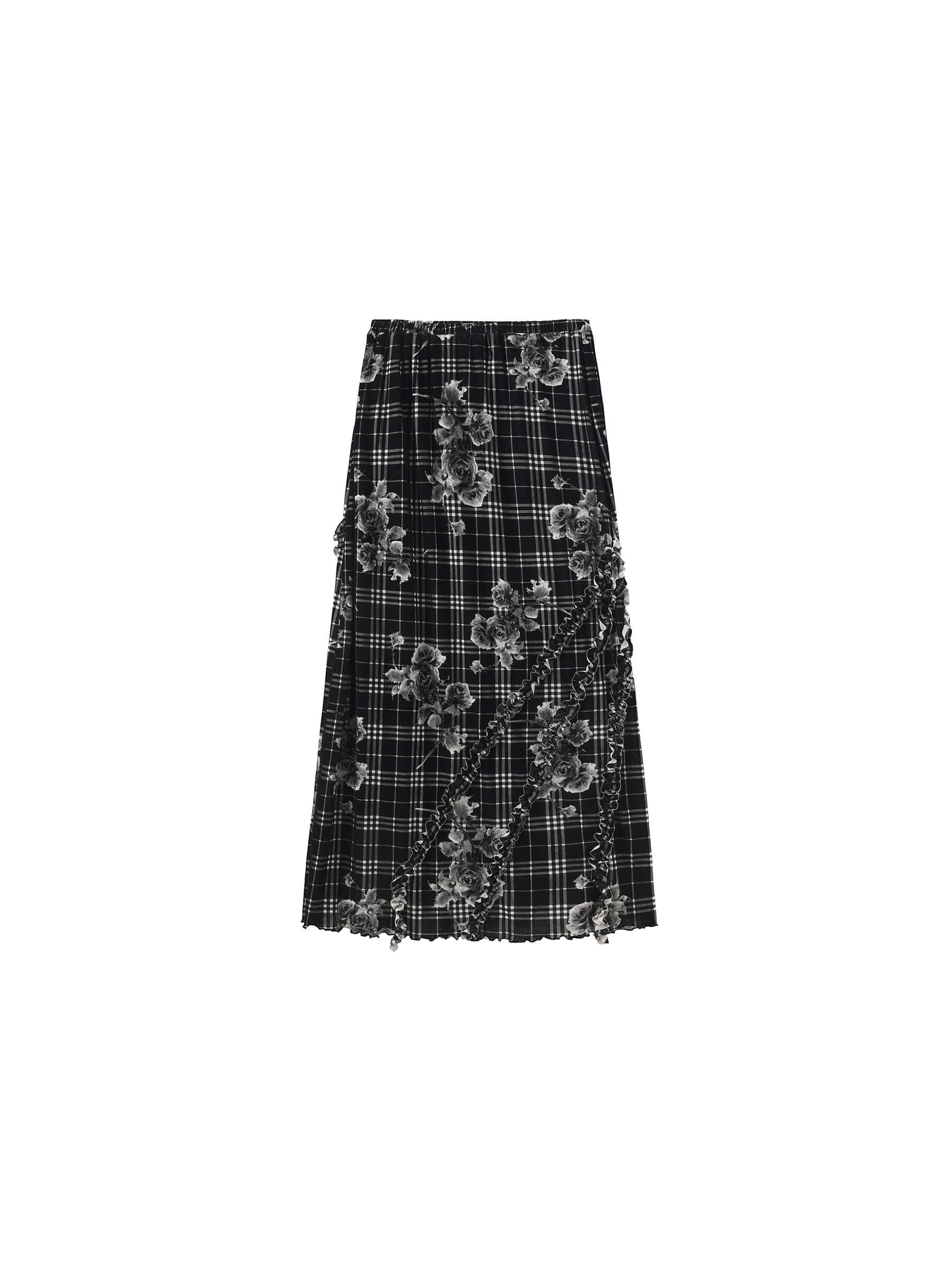 Floral Print A-line Skirt - Image 10