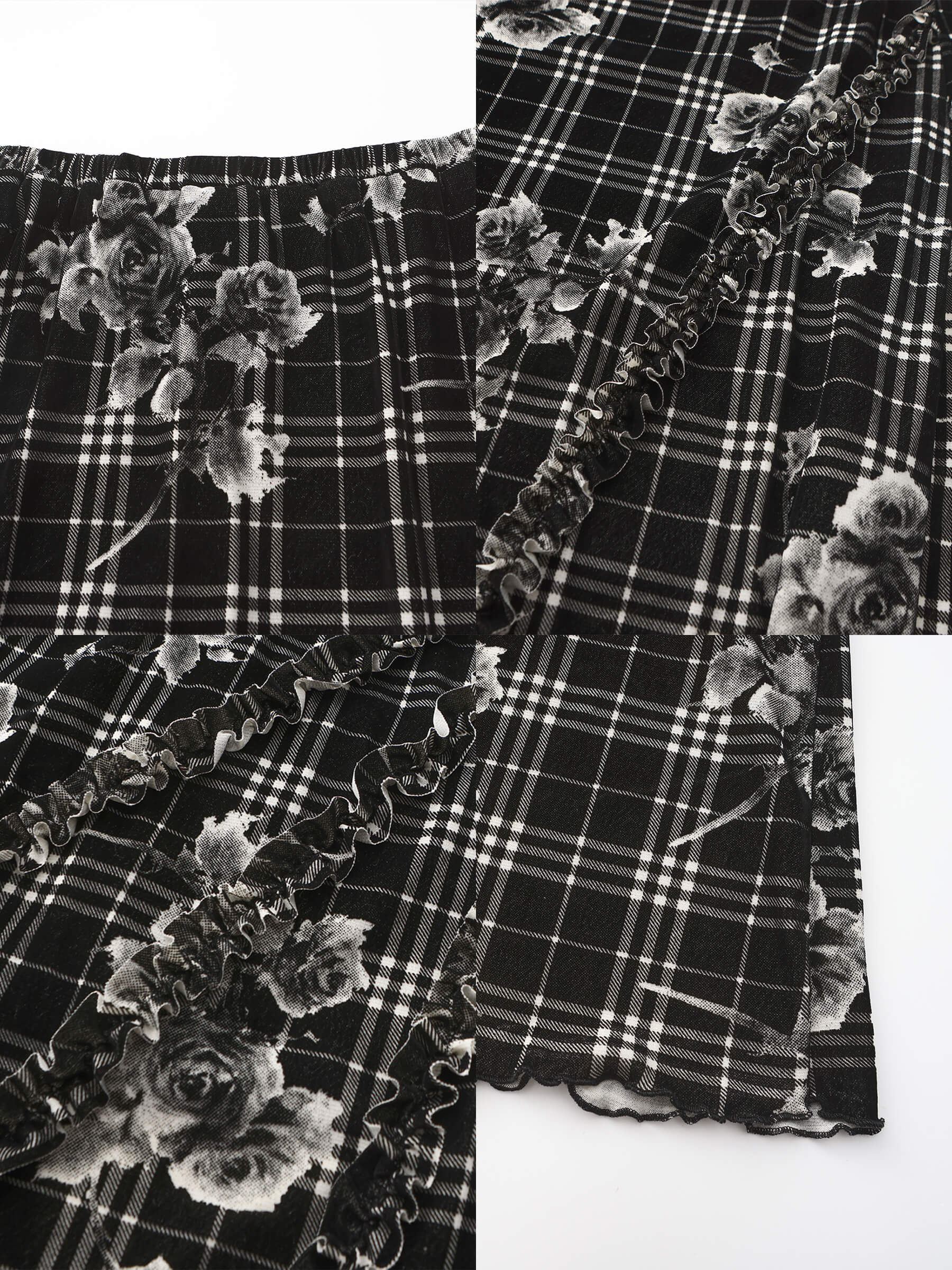 Floral Print A-line Skirt - Image 9