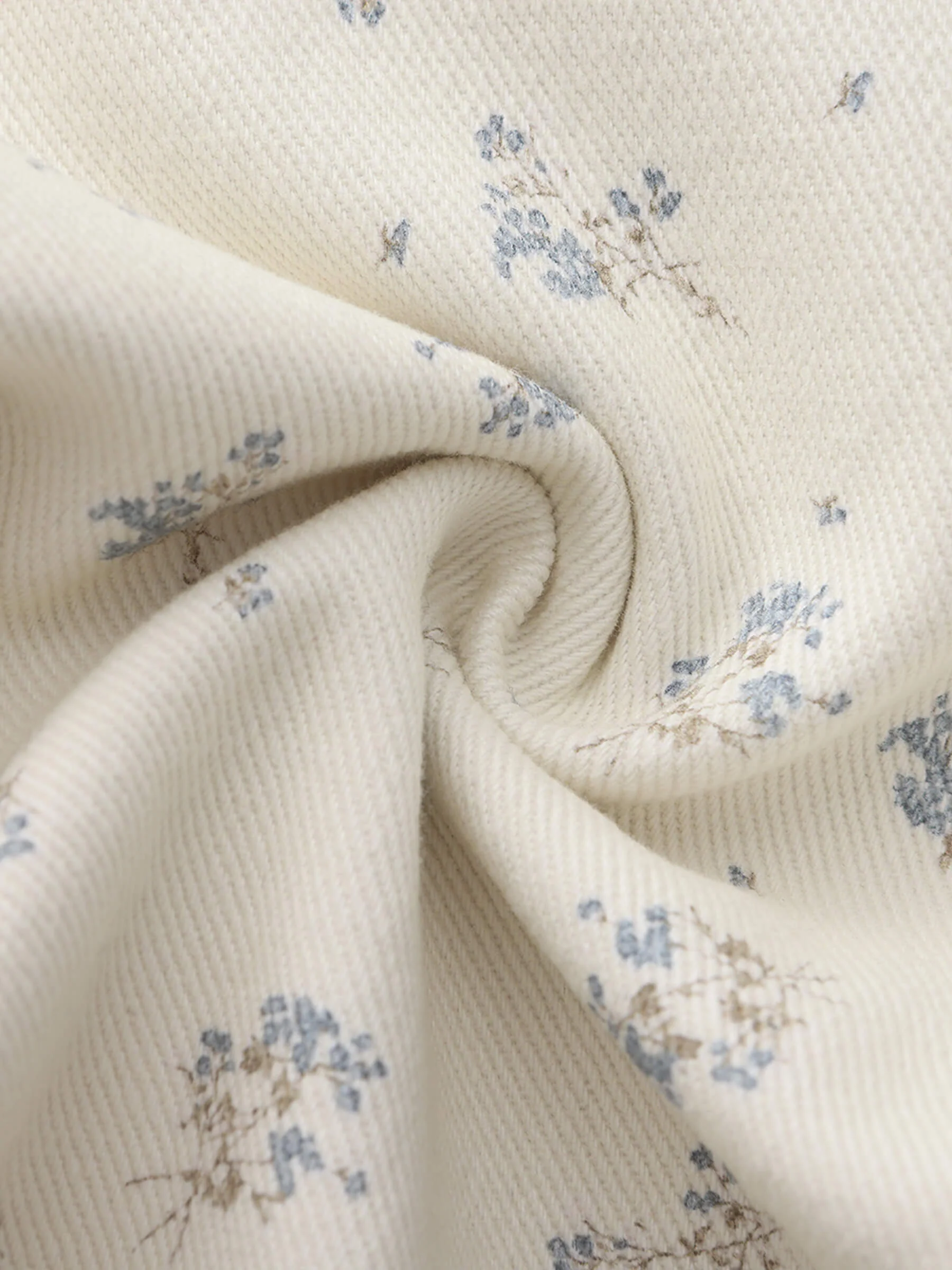 Floral Print 100%Cotton Loose Fit Wide-Leg Casual Pants - Image 11
