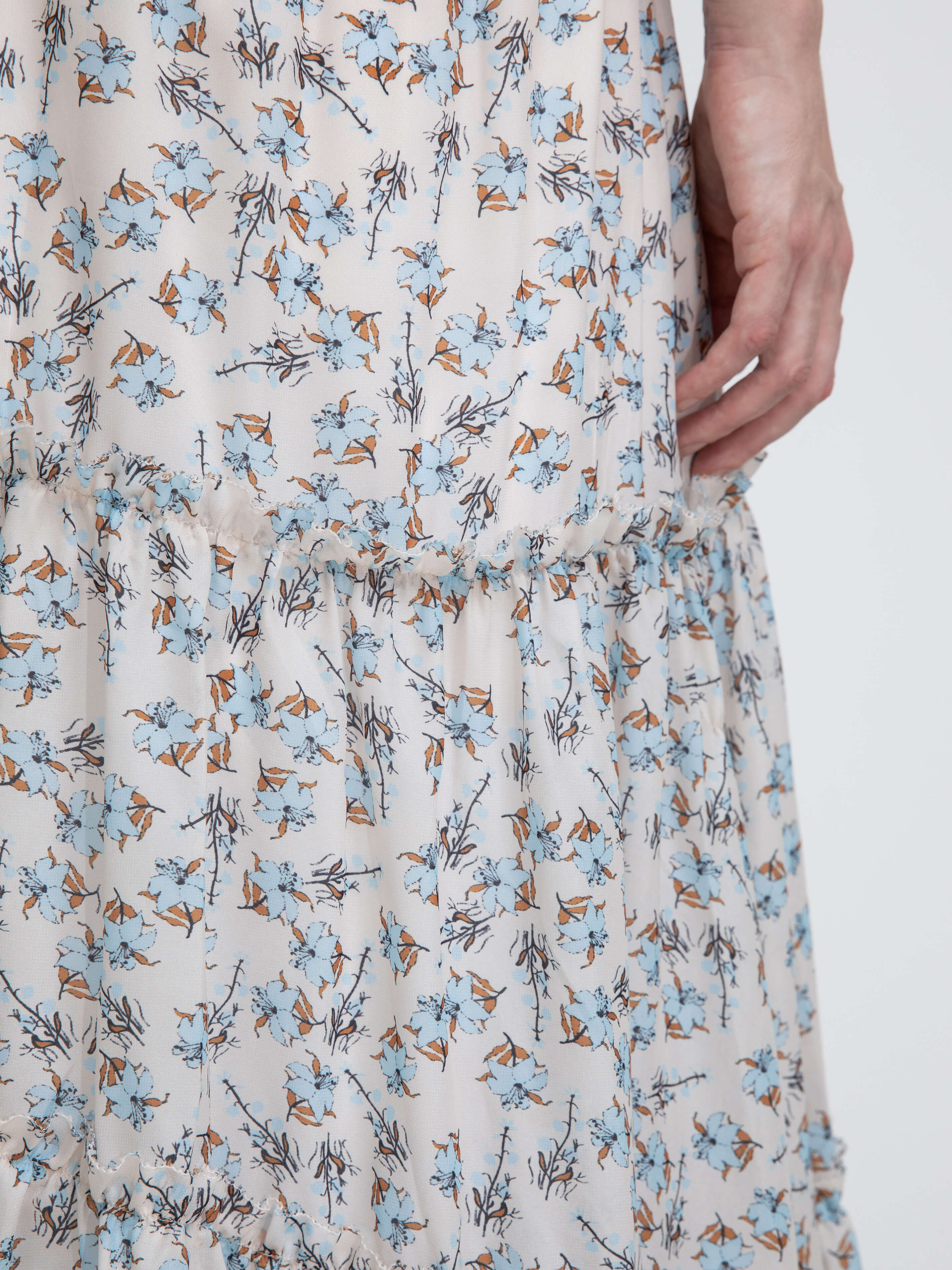 Floral Print Maxi Skirt - Image 4