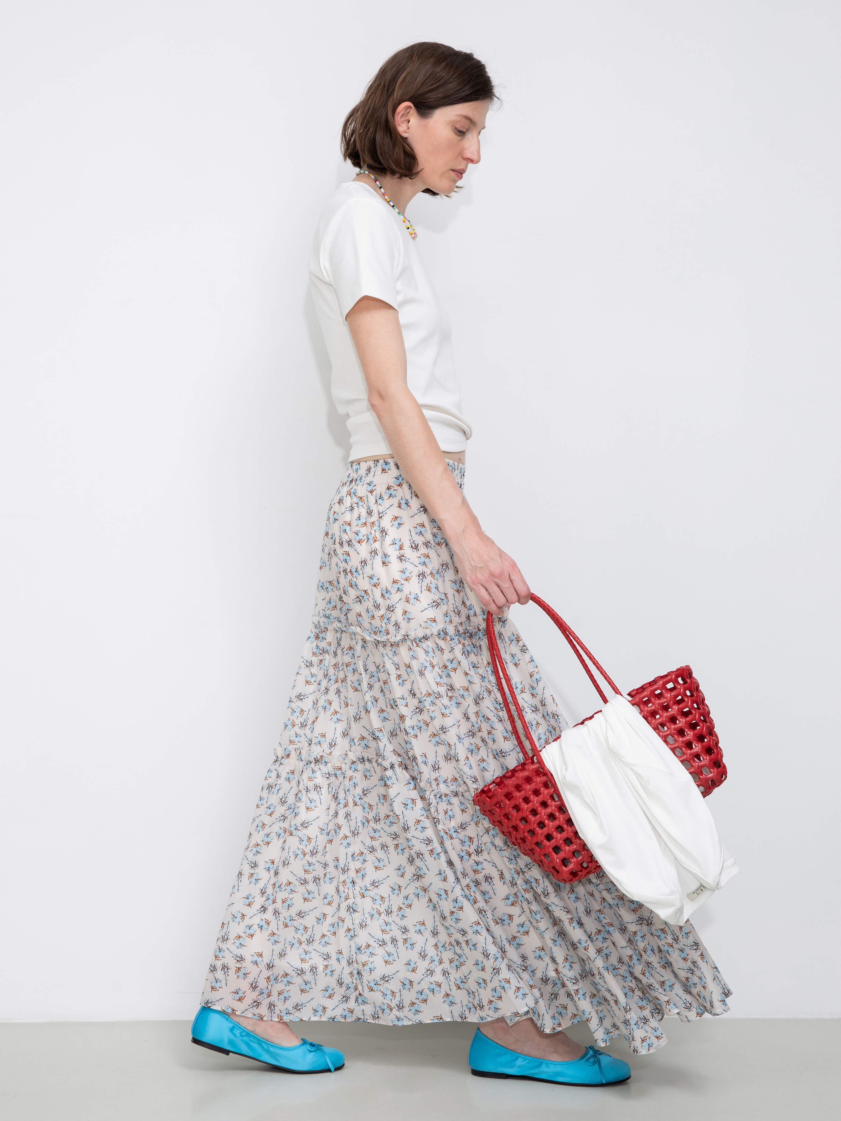 Floral Print Maxi Skirt - Image 5