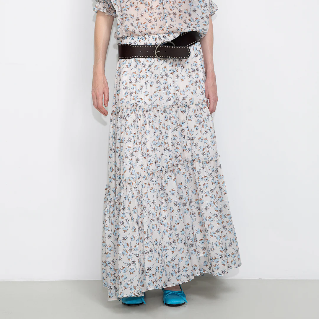 Floral Print Maxi Skirt - Image 7