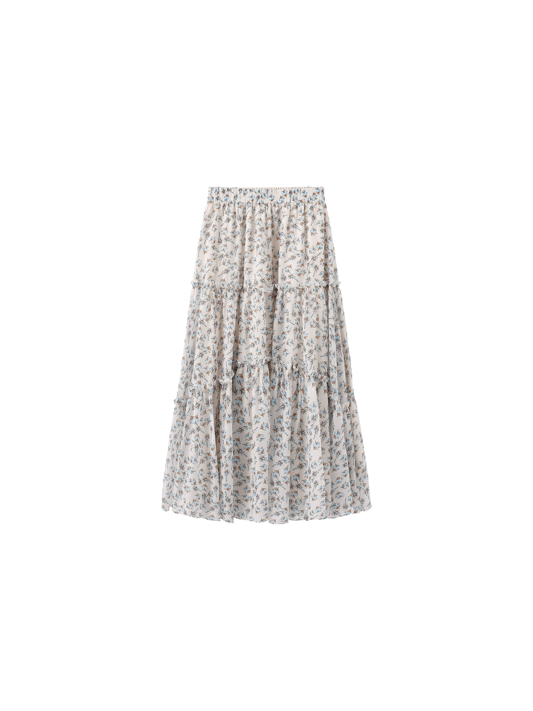 Floral Print Maxi Skirt - Image 9