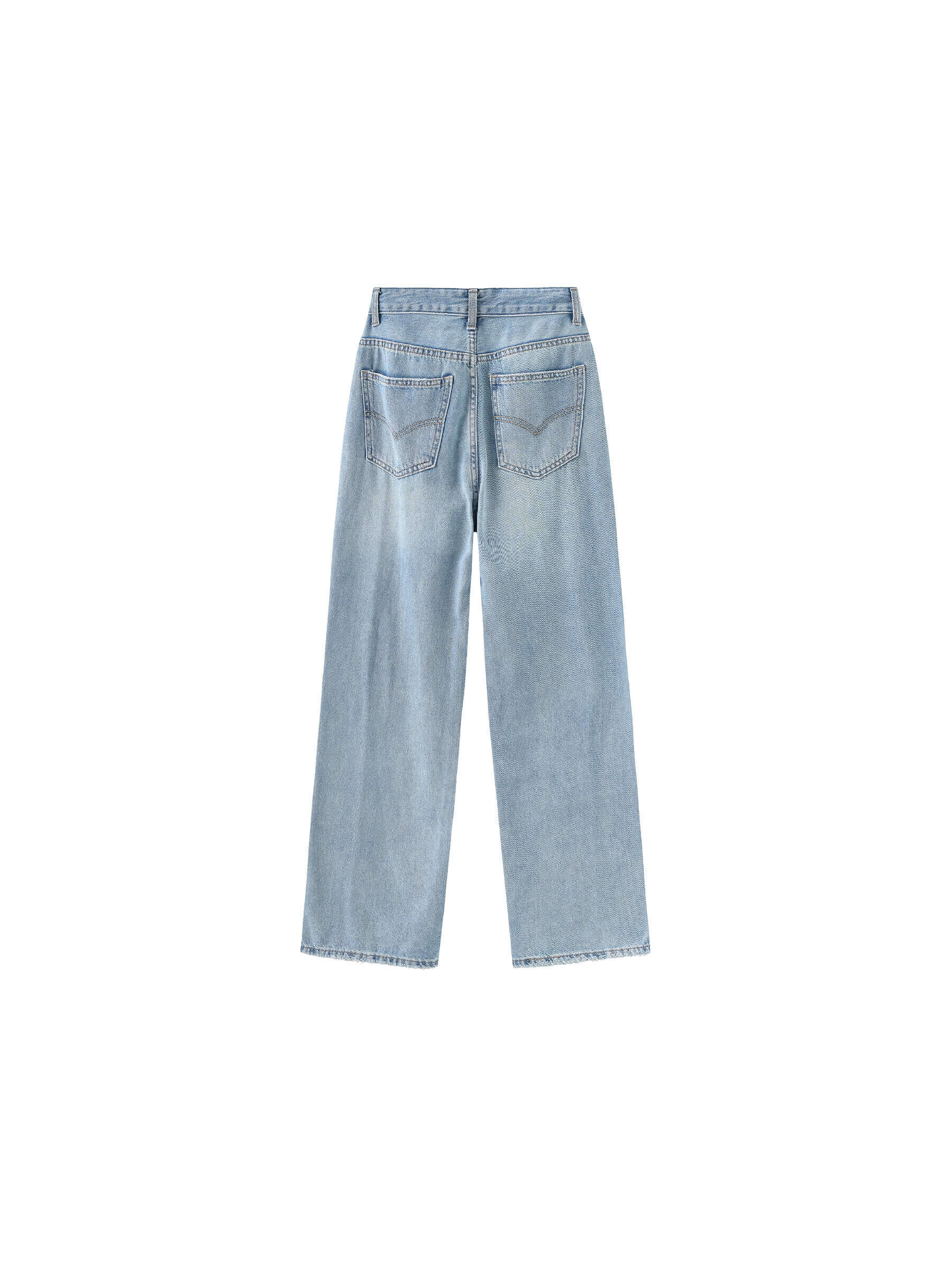 Fray Panelled Wide Leg Jeans - Image 18