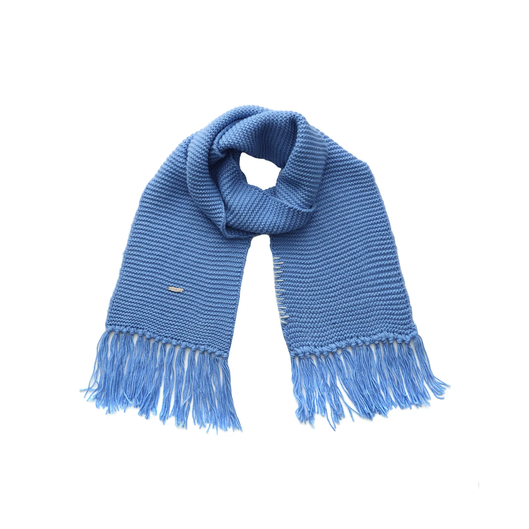 Fringed Long Scarf with Wool Blend - Image 21