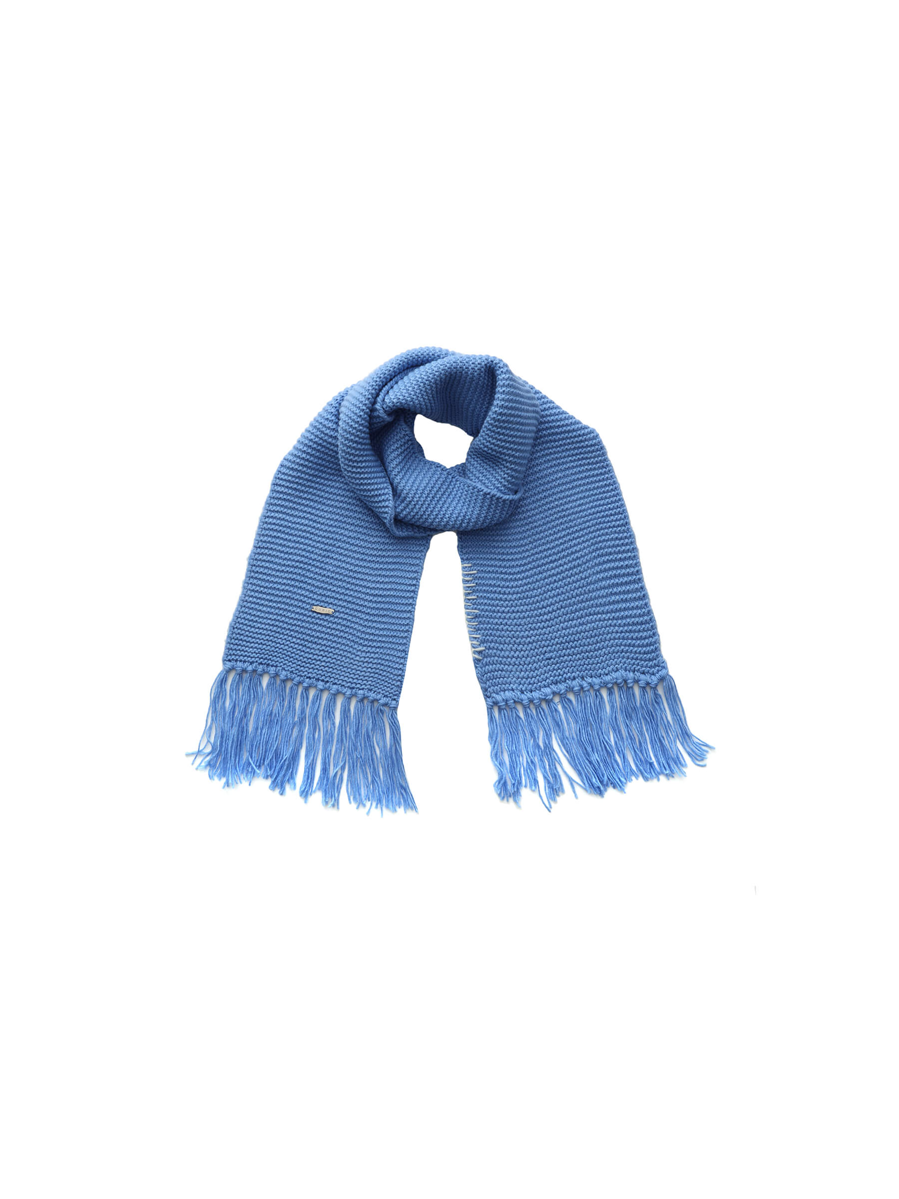 Fringed Long Scarf with Wool Blend - Image 7