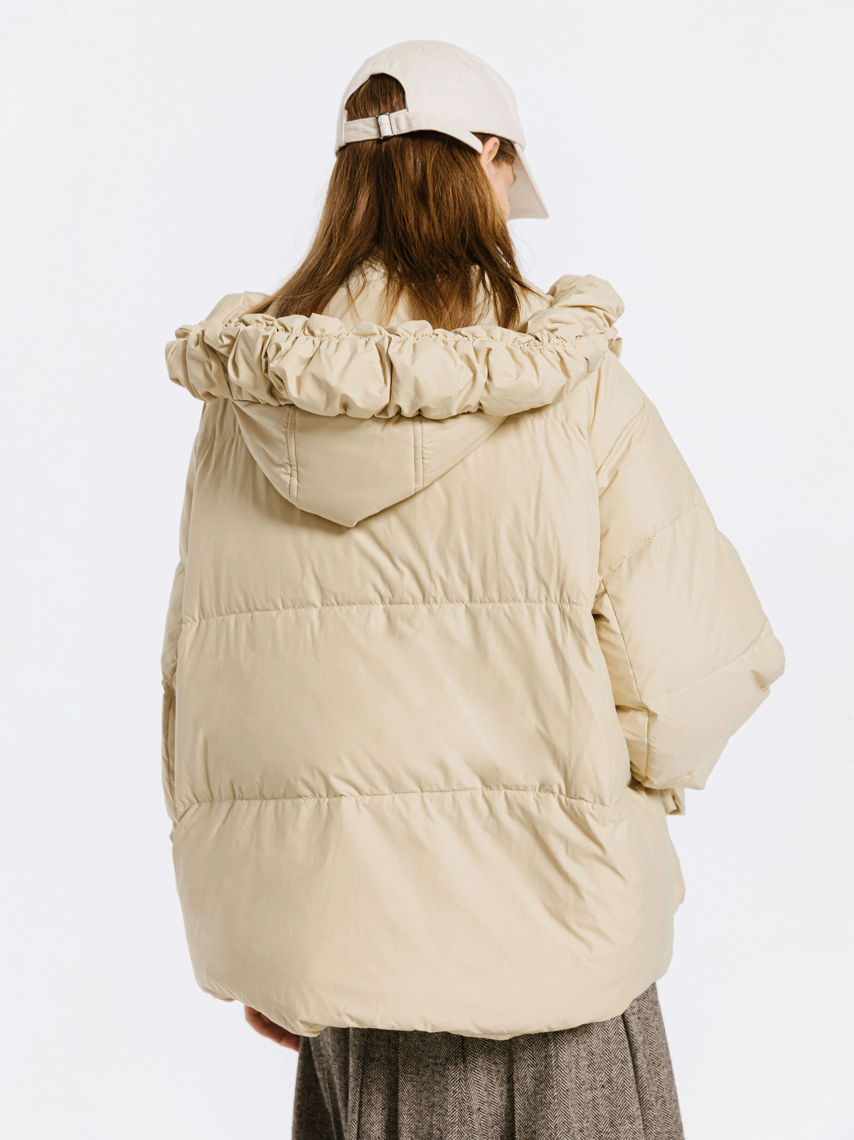 Gathered Short Puffer Jacket - Image 12