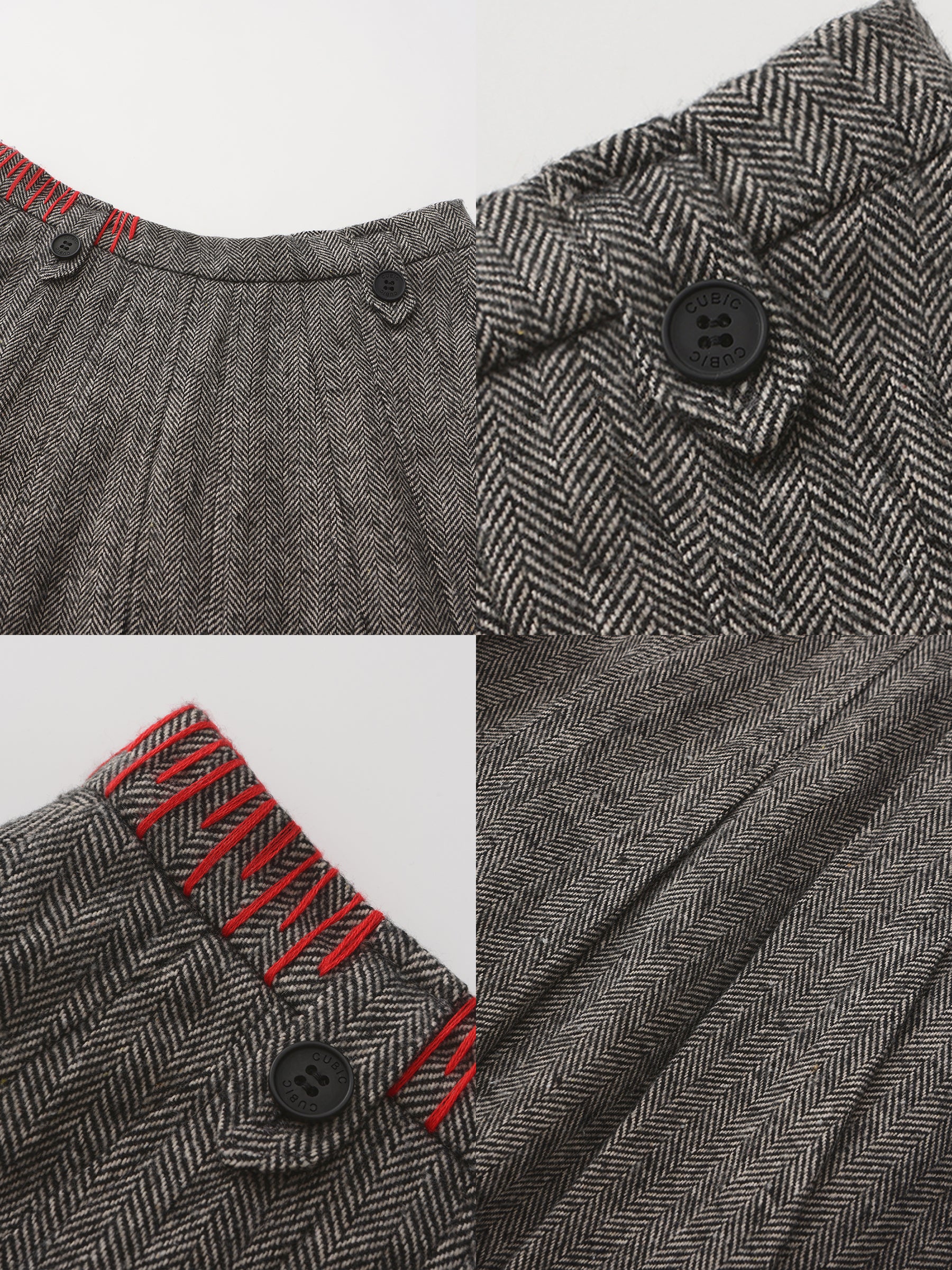 Gray Pleated Maxi Skirt - Image 9
