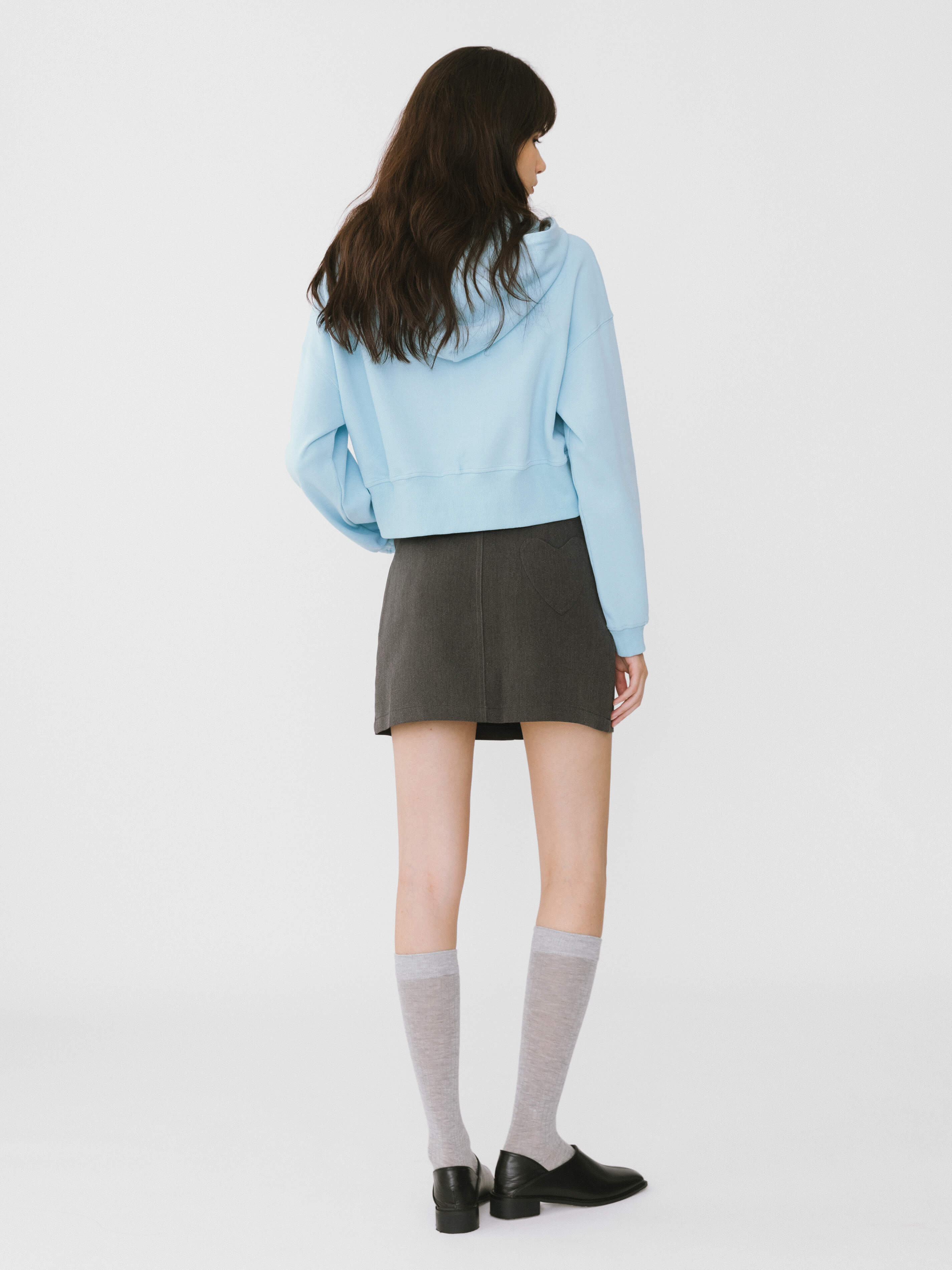 Heart Patch Tailored Mini Skirt - Image 12