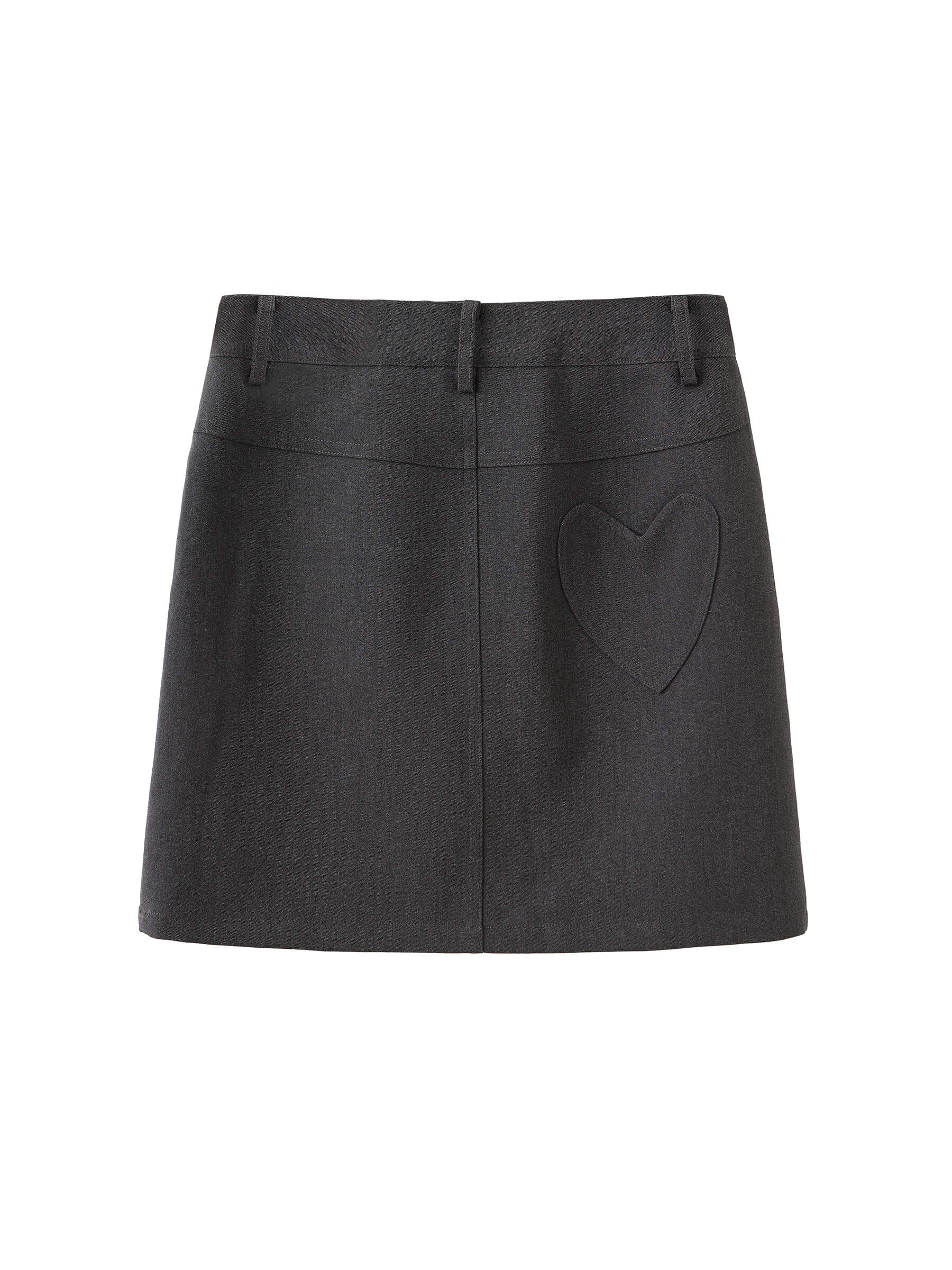 Heart Patch Tailored Mini Skirt - Image 16