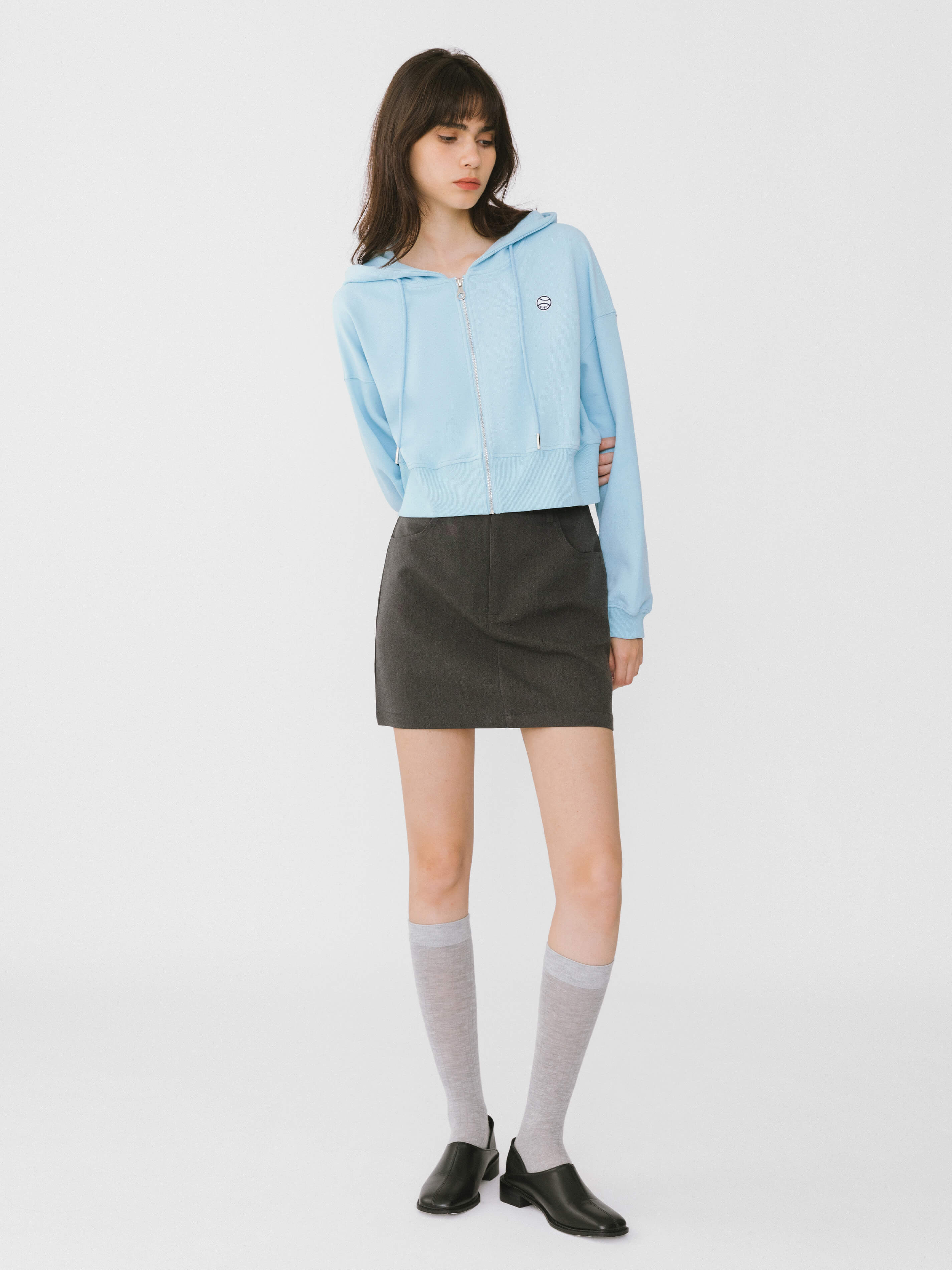 Heart Patch Tailored Mini Skirt - Image 9