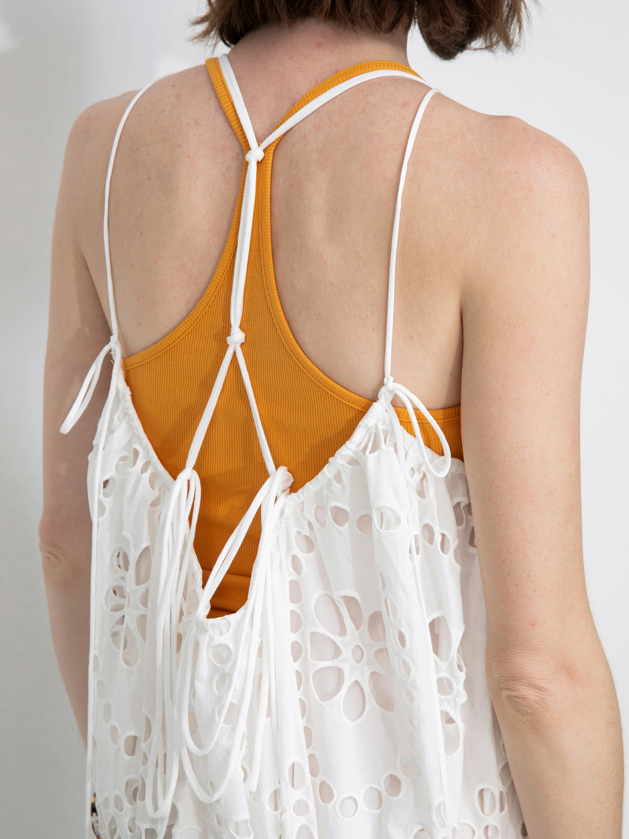 Heavily Embroidered Eyelet Floral Cami Dress - Image 5