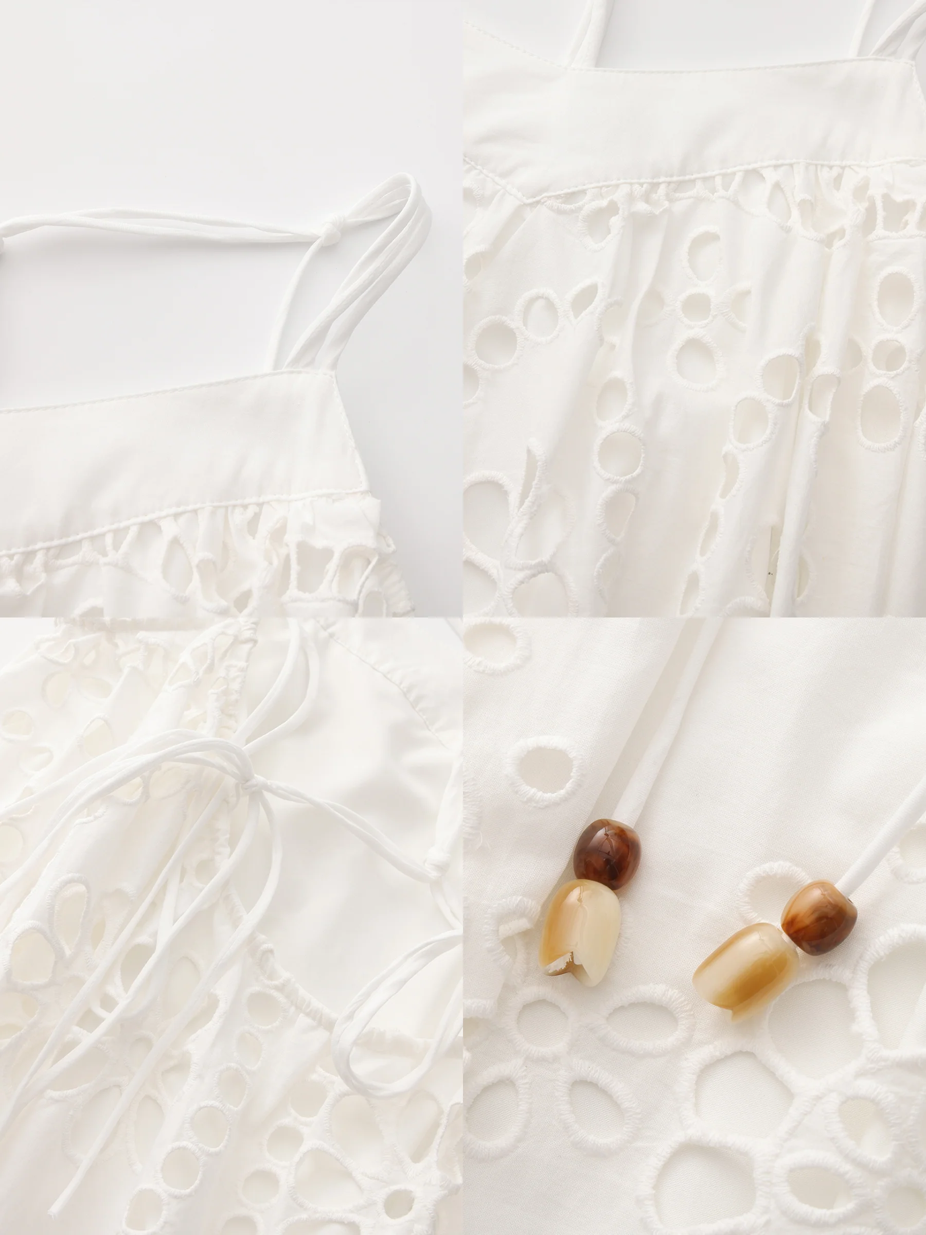 Heavily Embroidered Eyelet Floral Cami Dress - Image 9