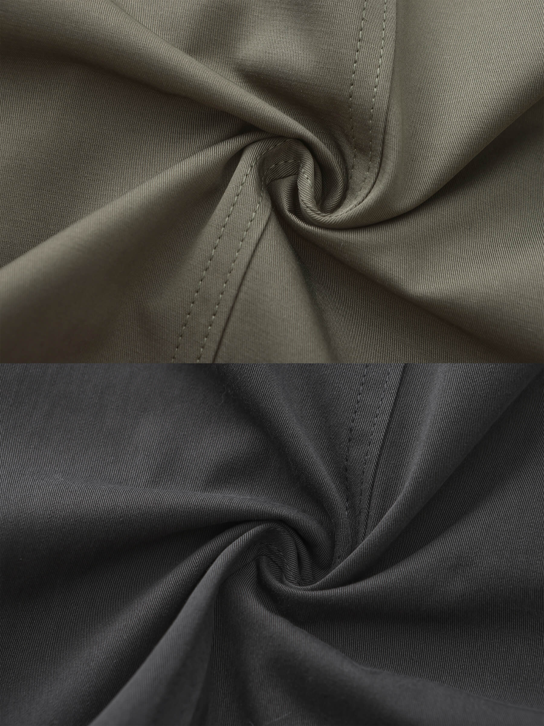 High Collar Long Trench Coat - Image 21