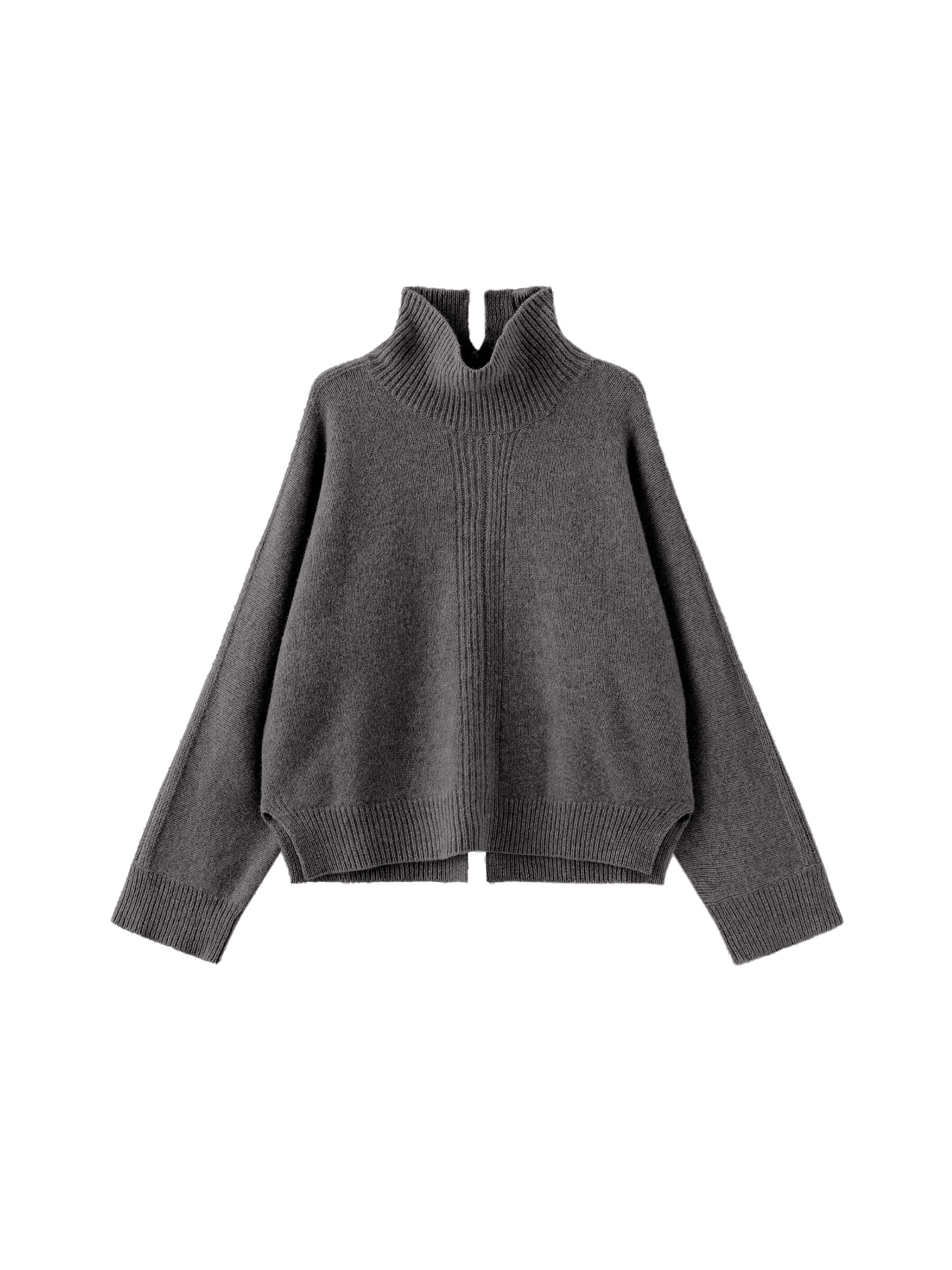 High Neck Sheep Wool Sweater - Image 23
