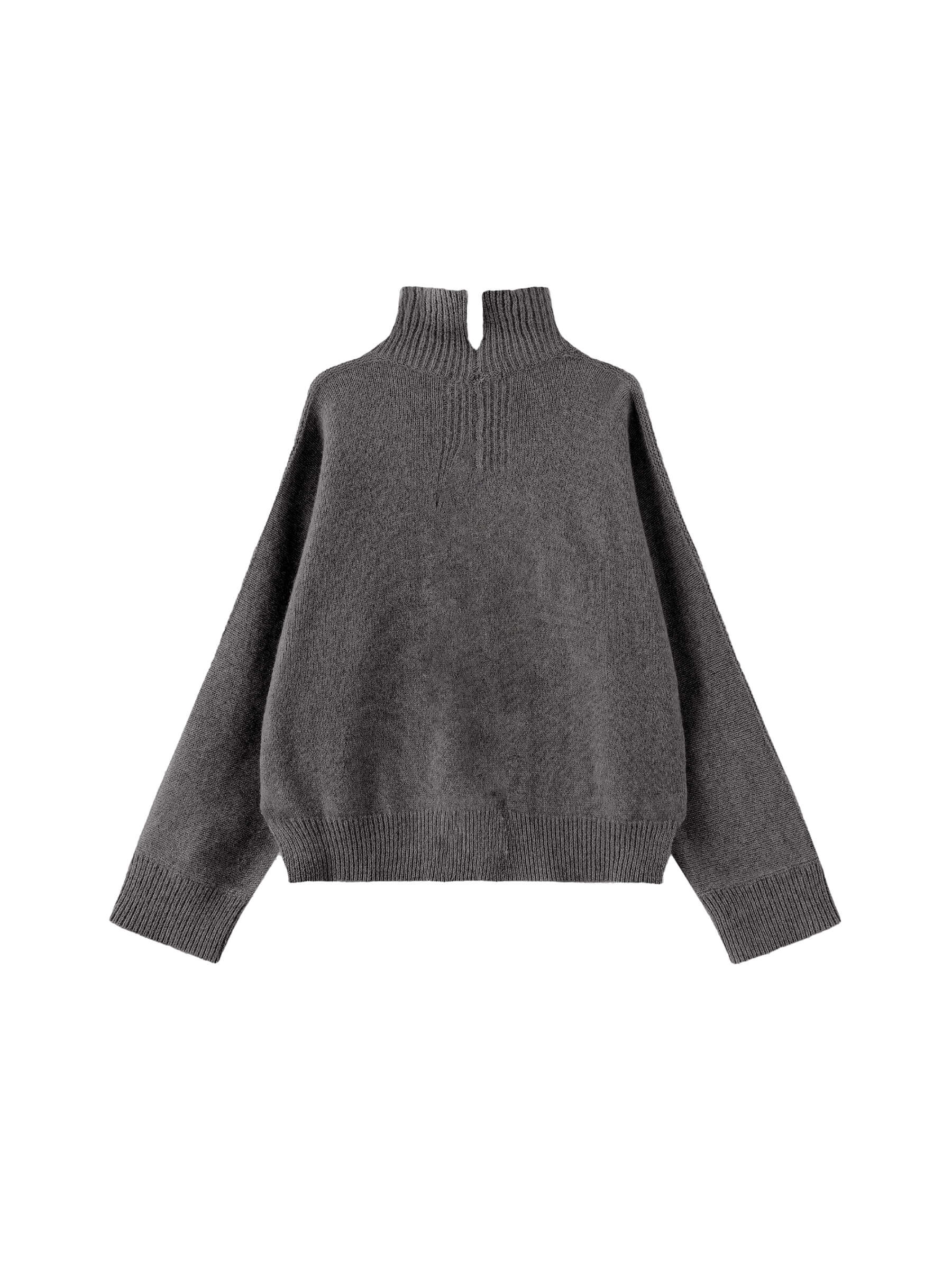 High Neck Sheep Wool Sweater - Image 24