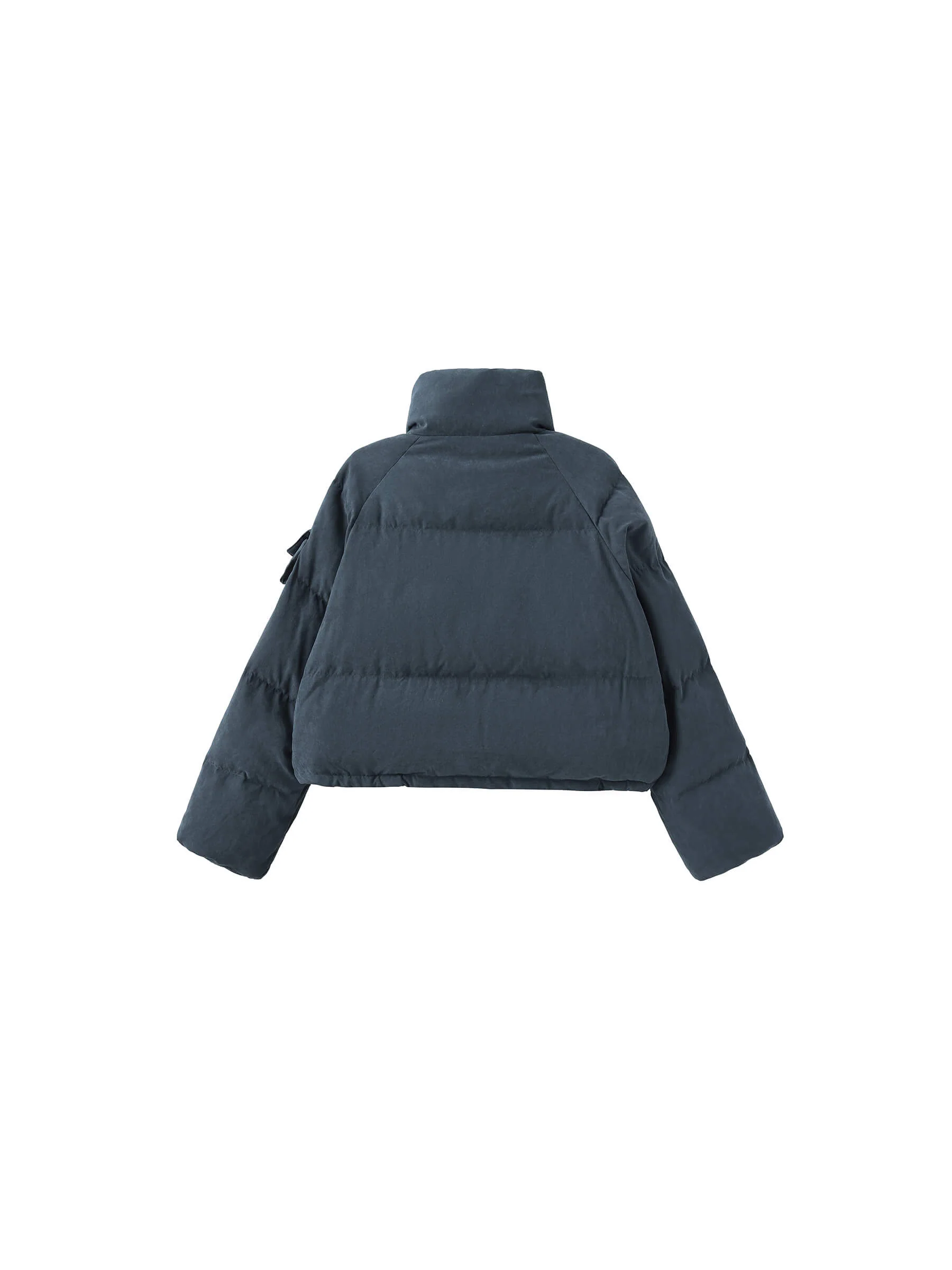 High Neck Short Puffer Down Coat - Image 23