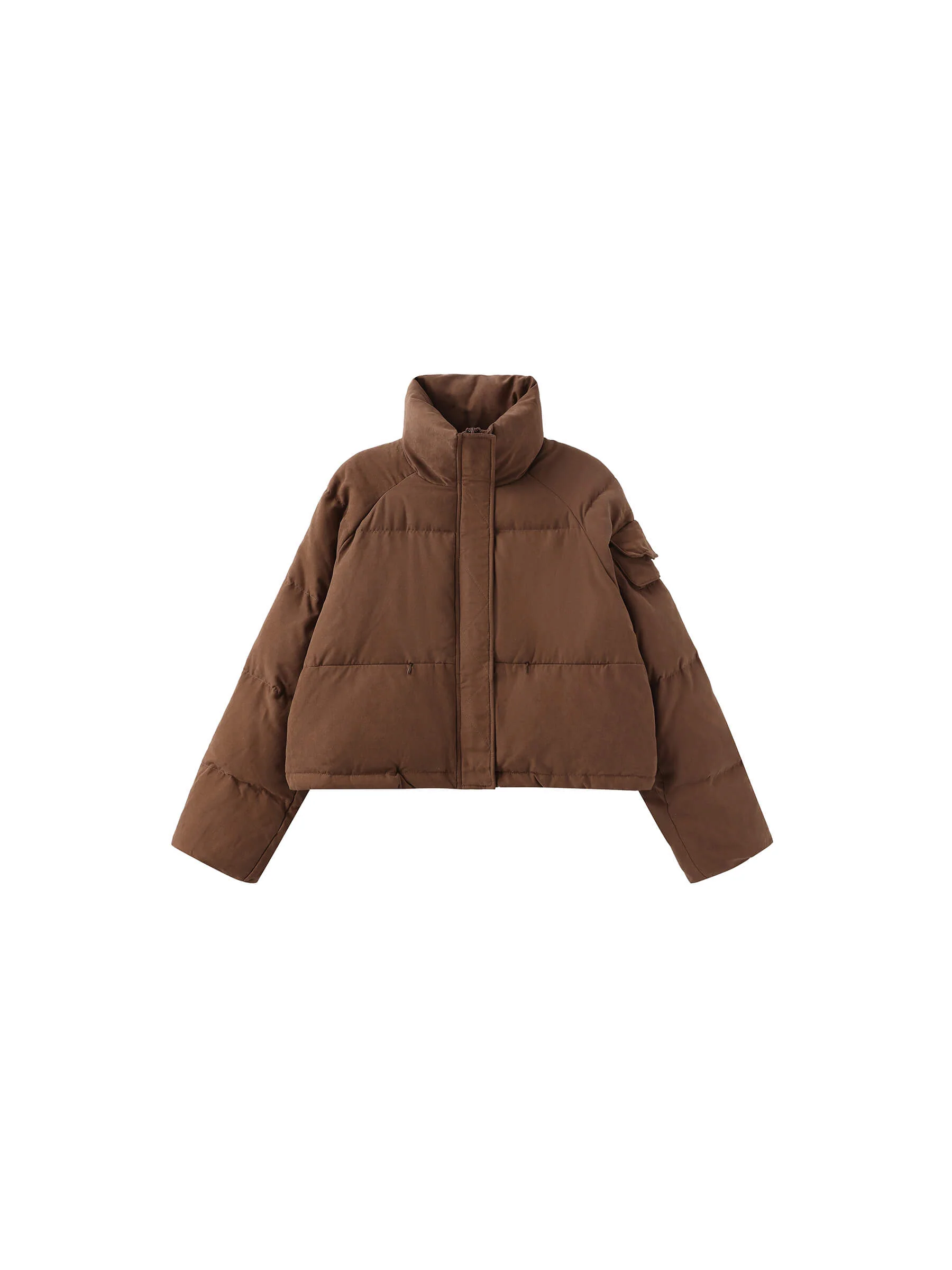 High Neck Short Puffer Down Coat - Image 24
