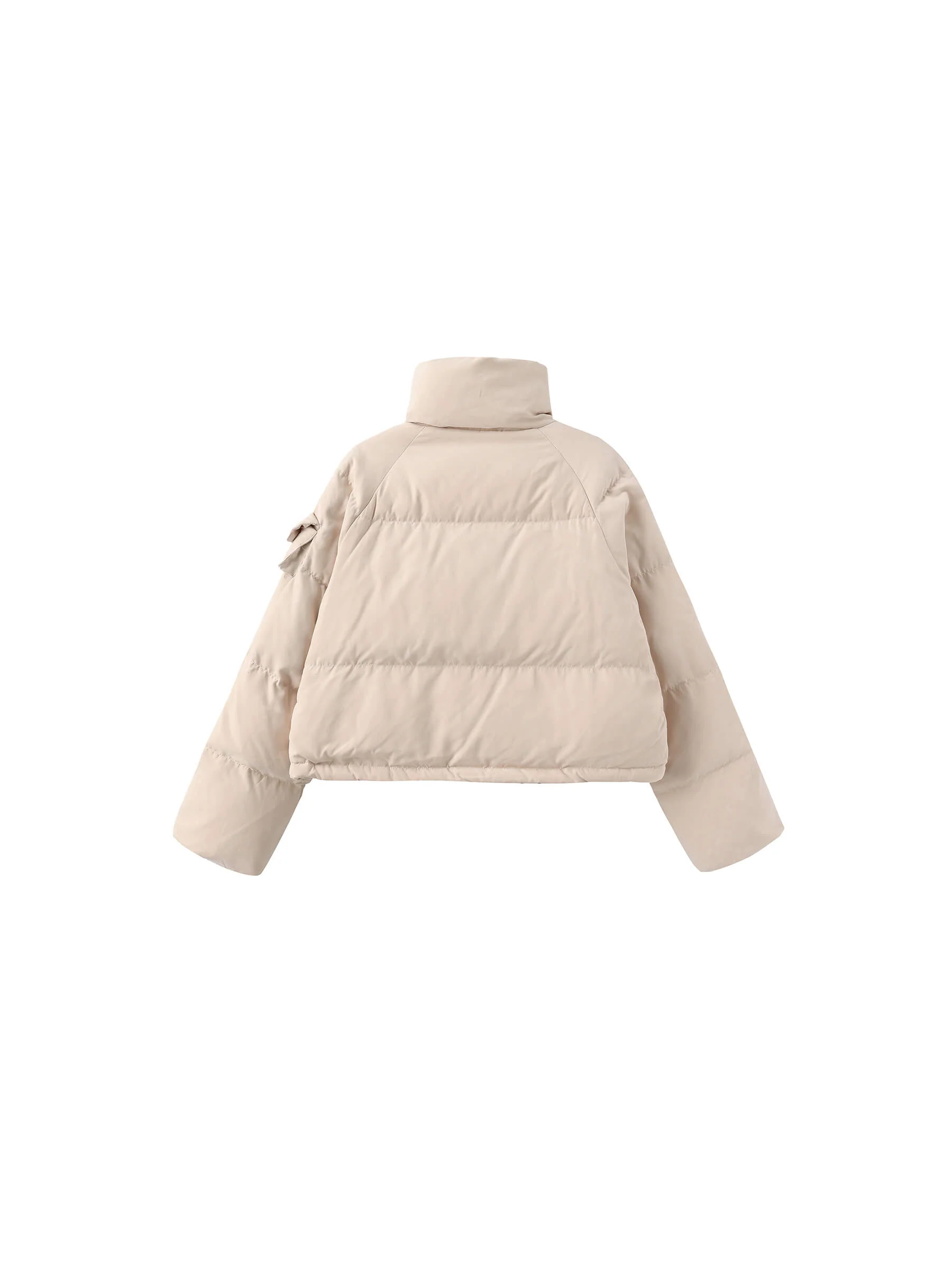 High Neck Short Puffer Down Coat - Image 27