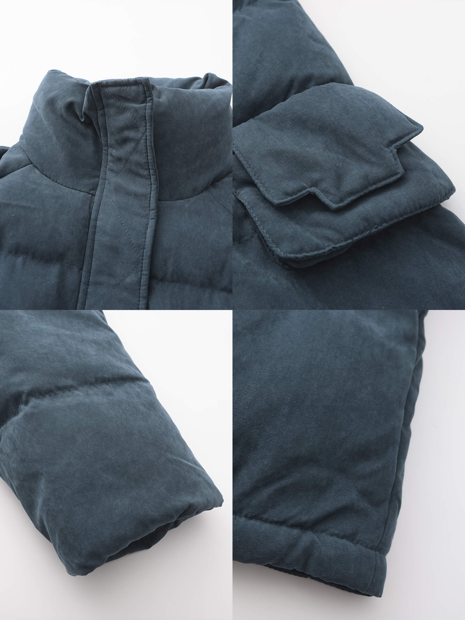 High Neck Short Puffer Down Coat - Image 28