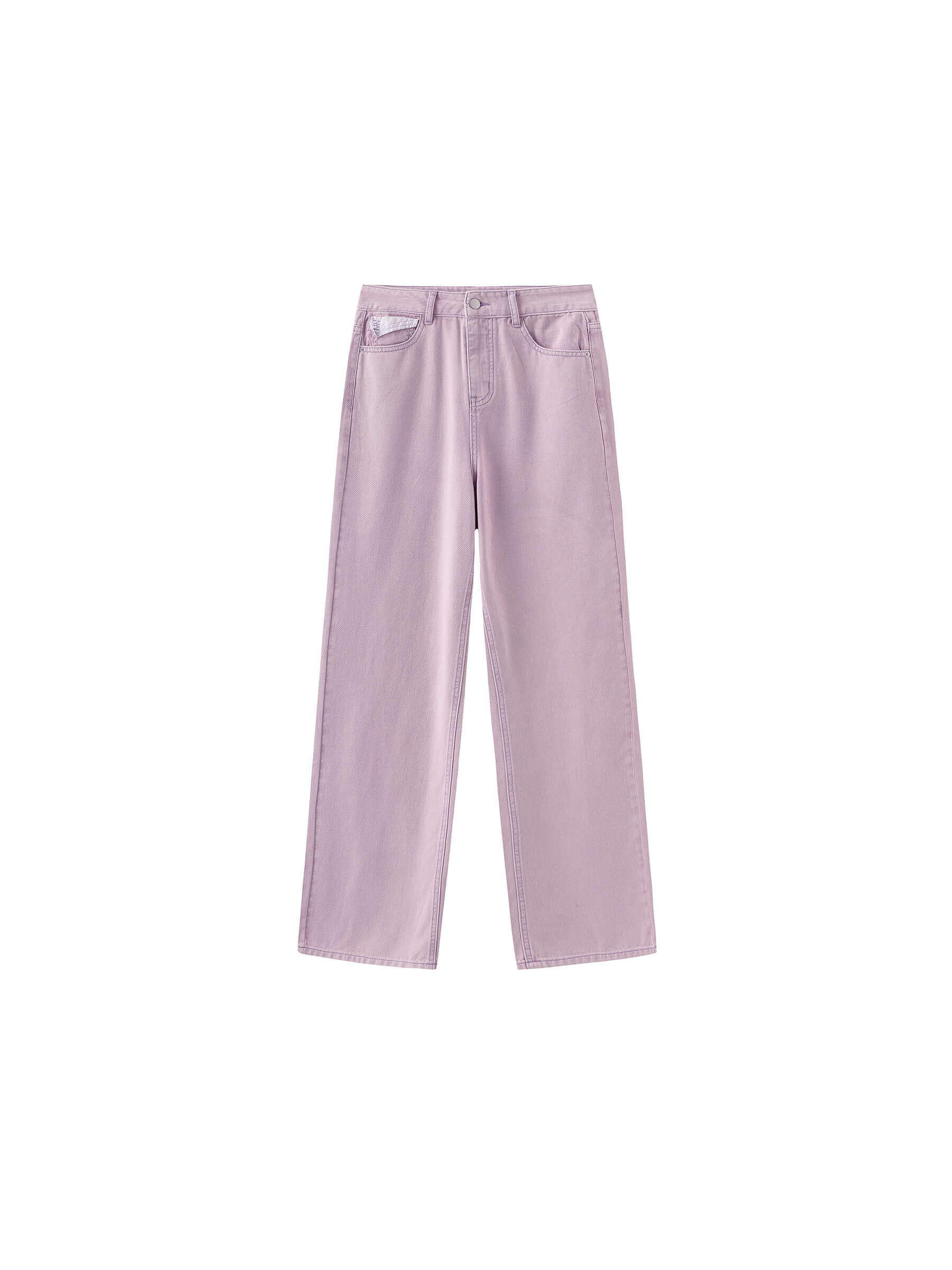 High Waist Loose Straight Washed Jeans - Image 15