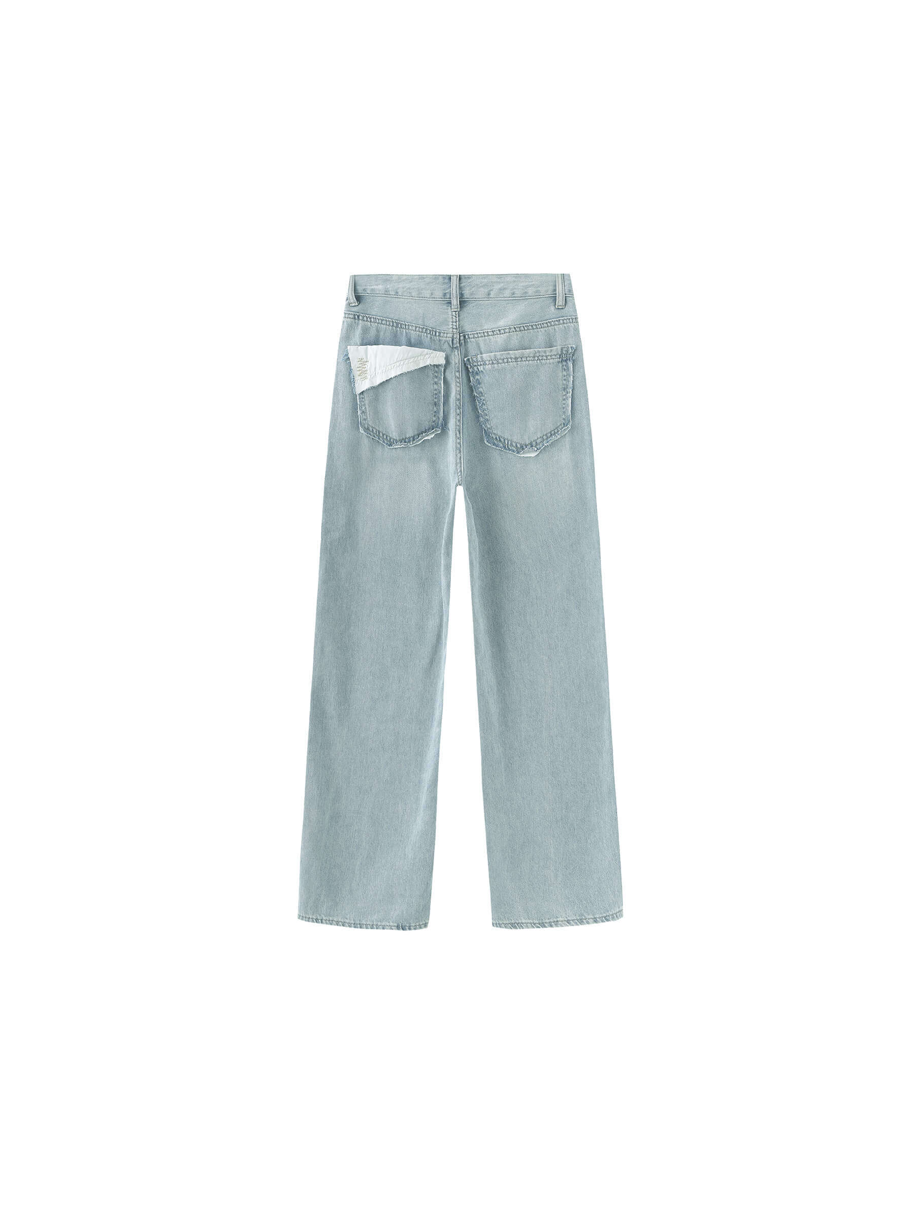 High Waist Loose Straight Washed Jeans - Image 18