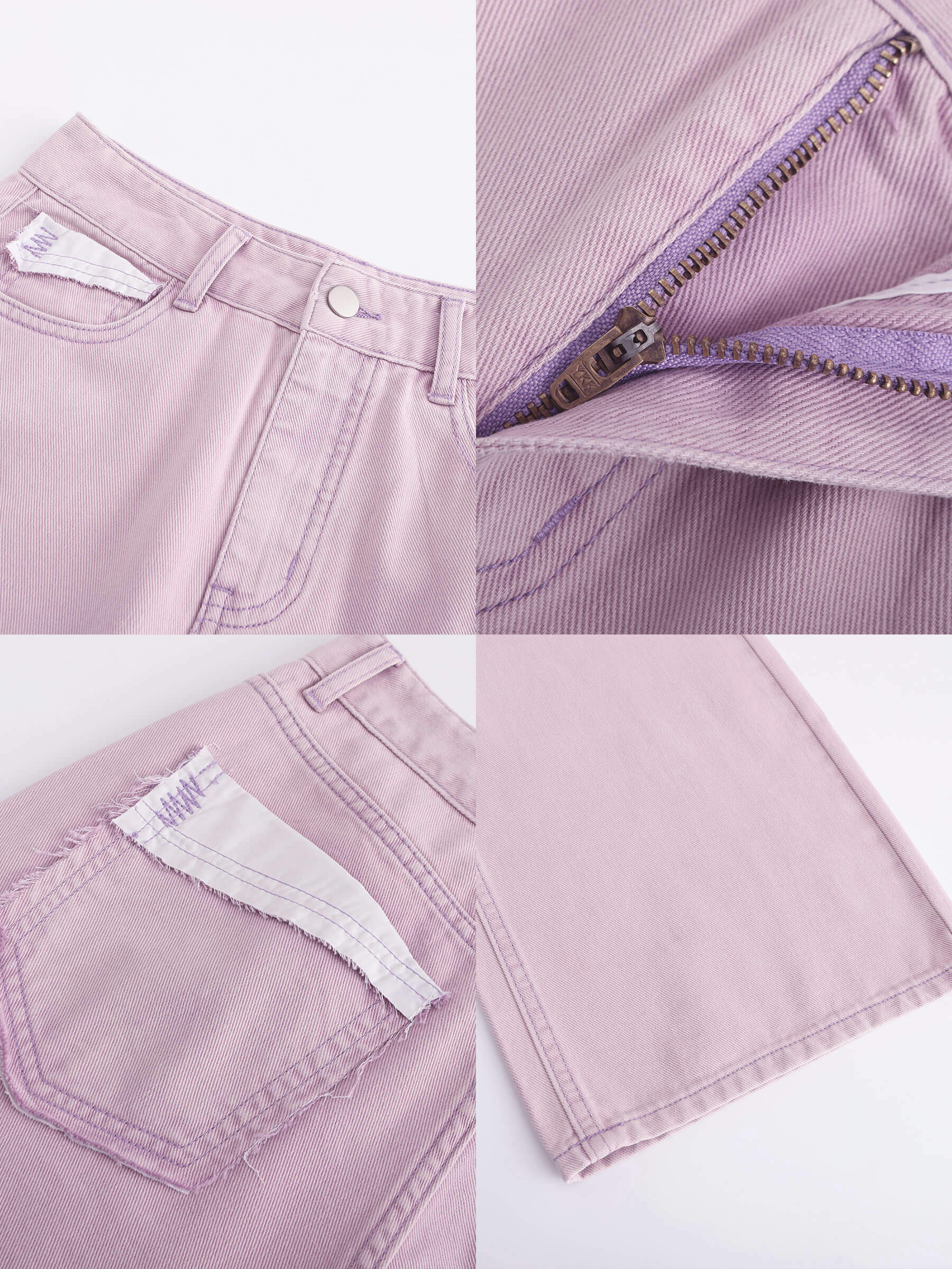 High Waist Loose Straight Washed Jeans - Image 19