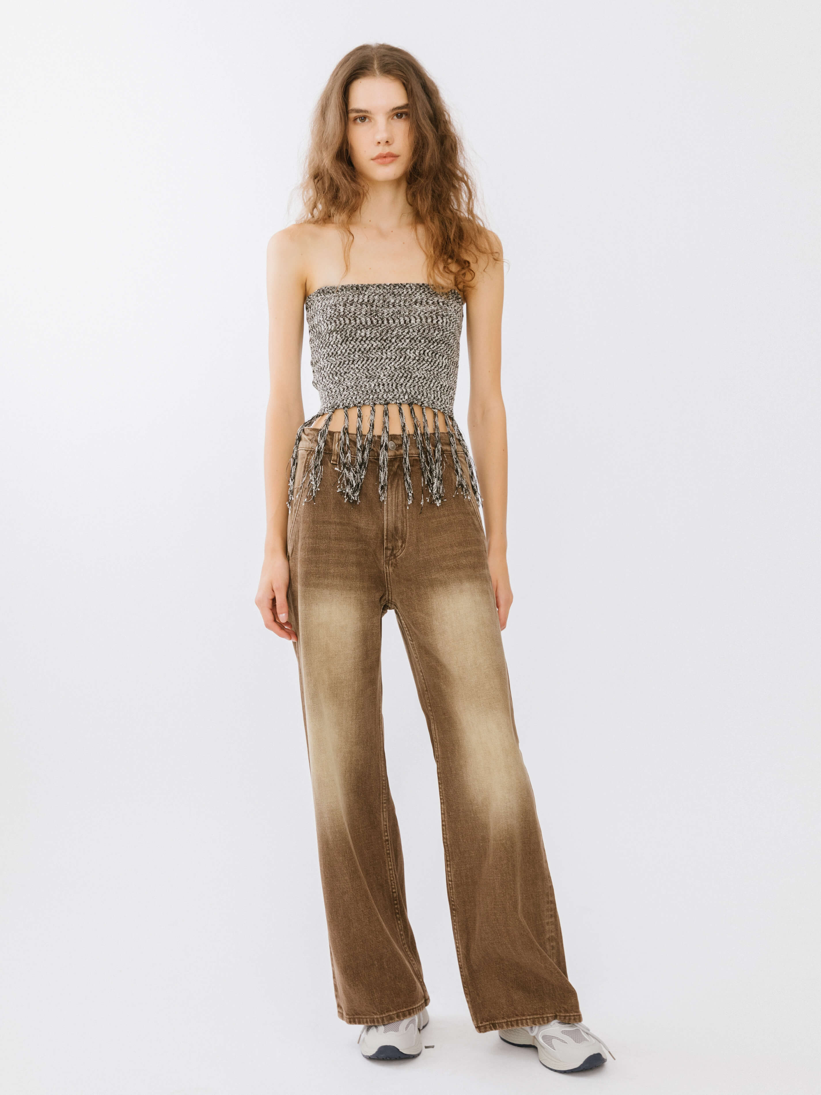 High Waisted Washed Out Boyfriend Jeans - Image 12
