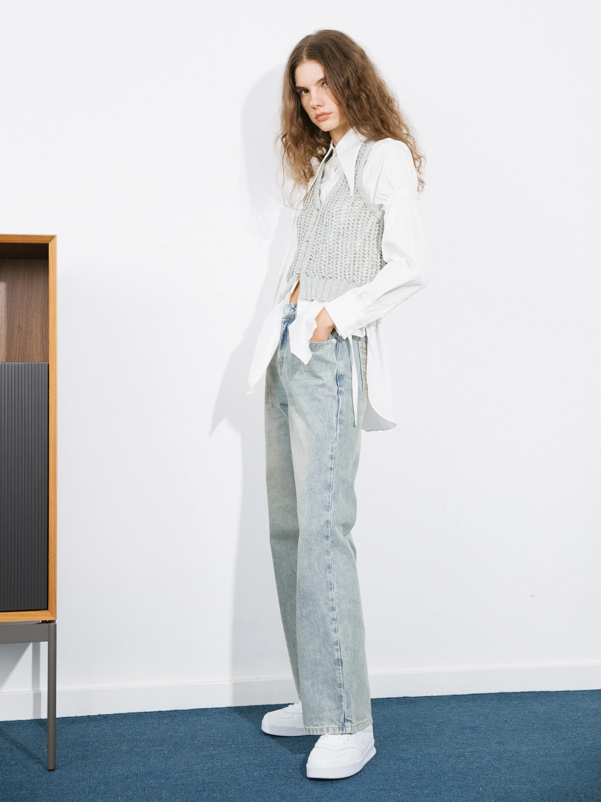 High Waisted Wide Leg Jeans - Image 8