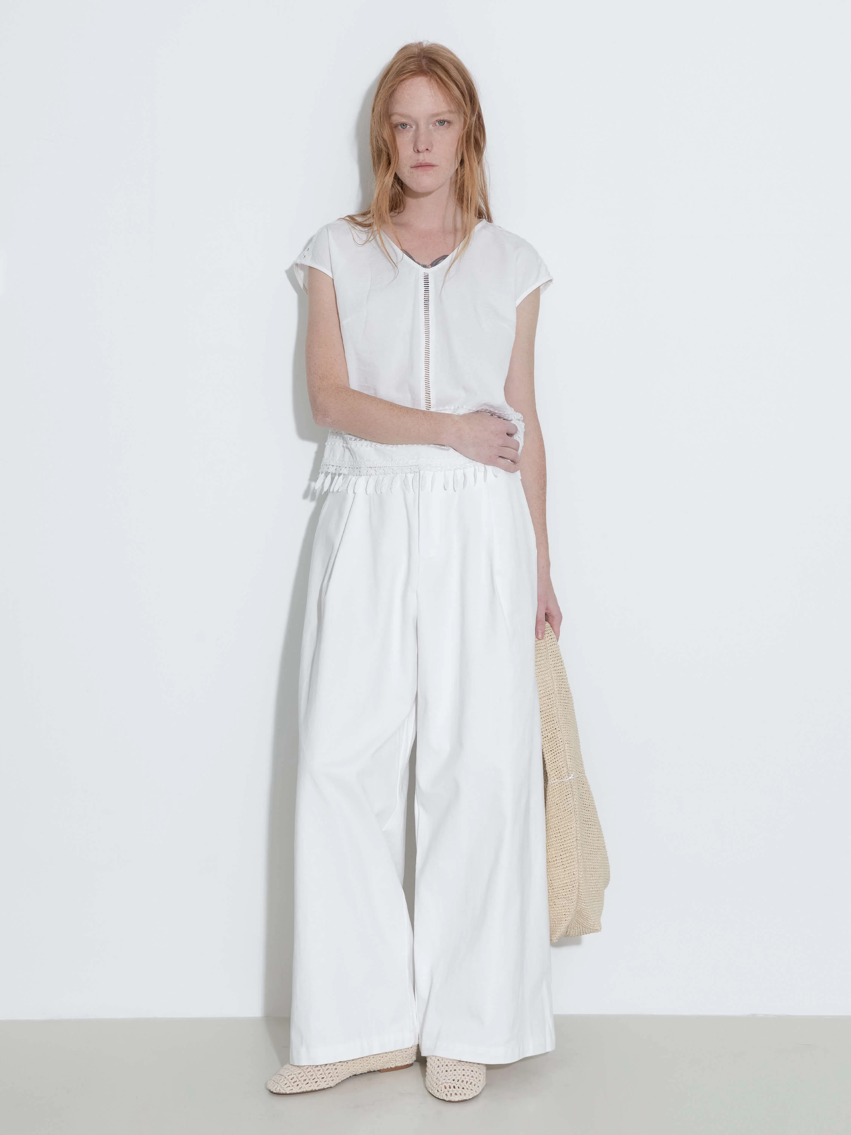Hollow Out Drop-Shoulder Vest with Tassels - Image 3