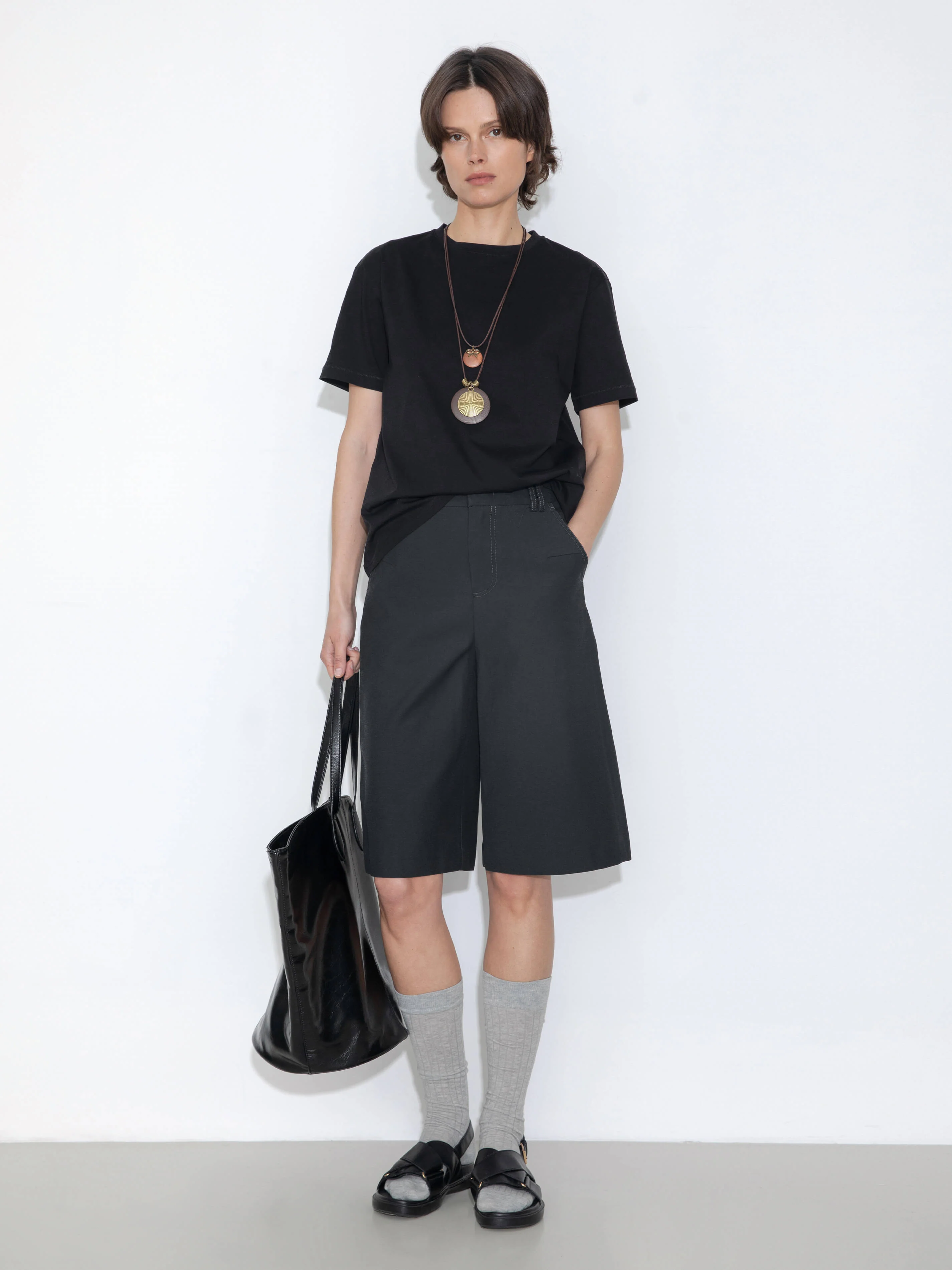 Knee-Length Casual Trousers