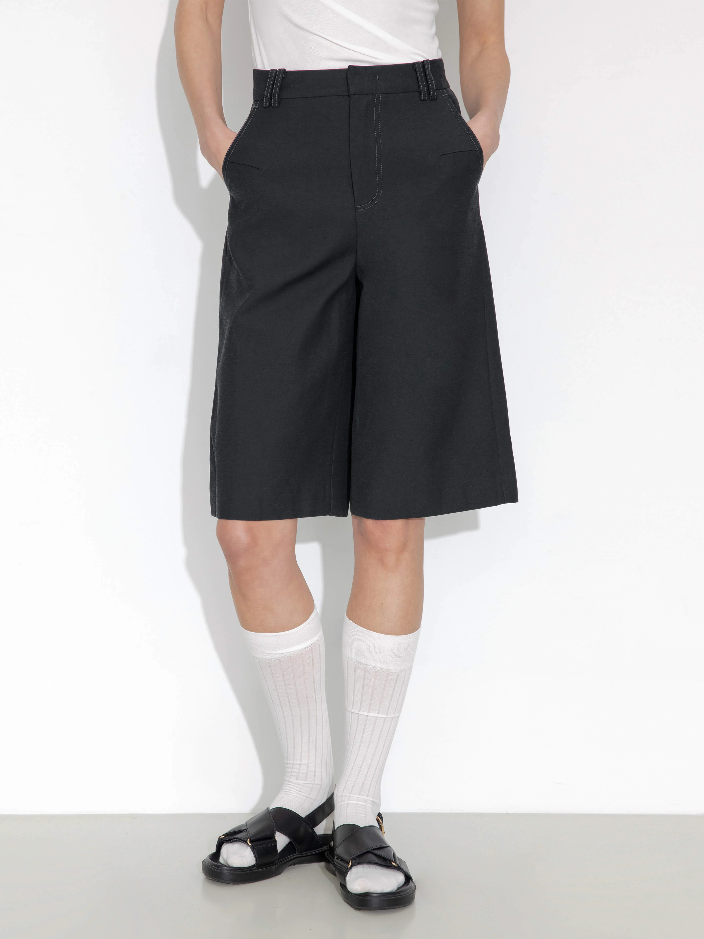 Knee-Length Casual Trousers - Image 2