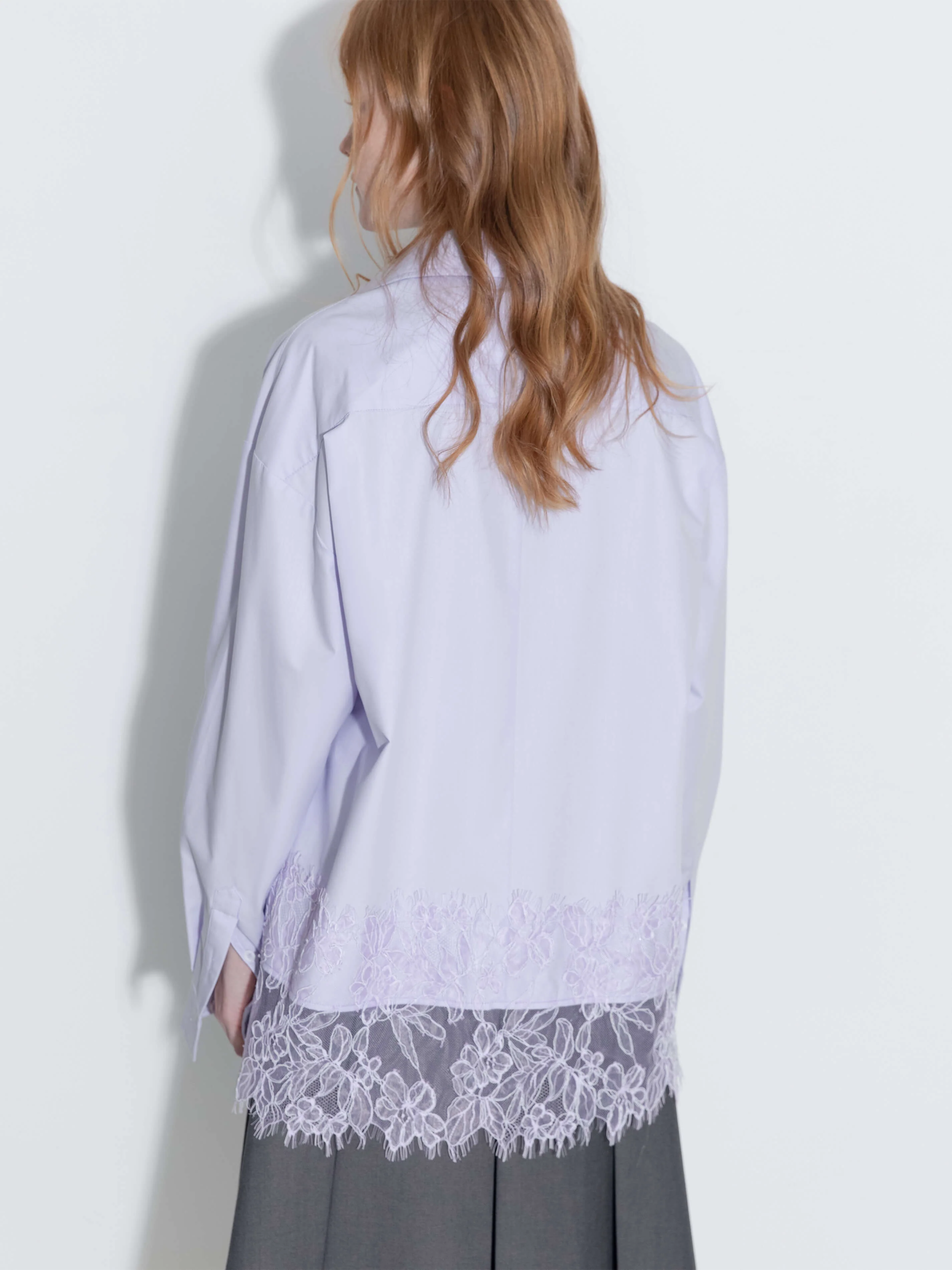 Lace Panel Shirt - Image 7