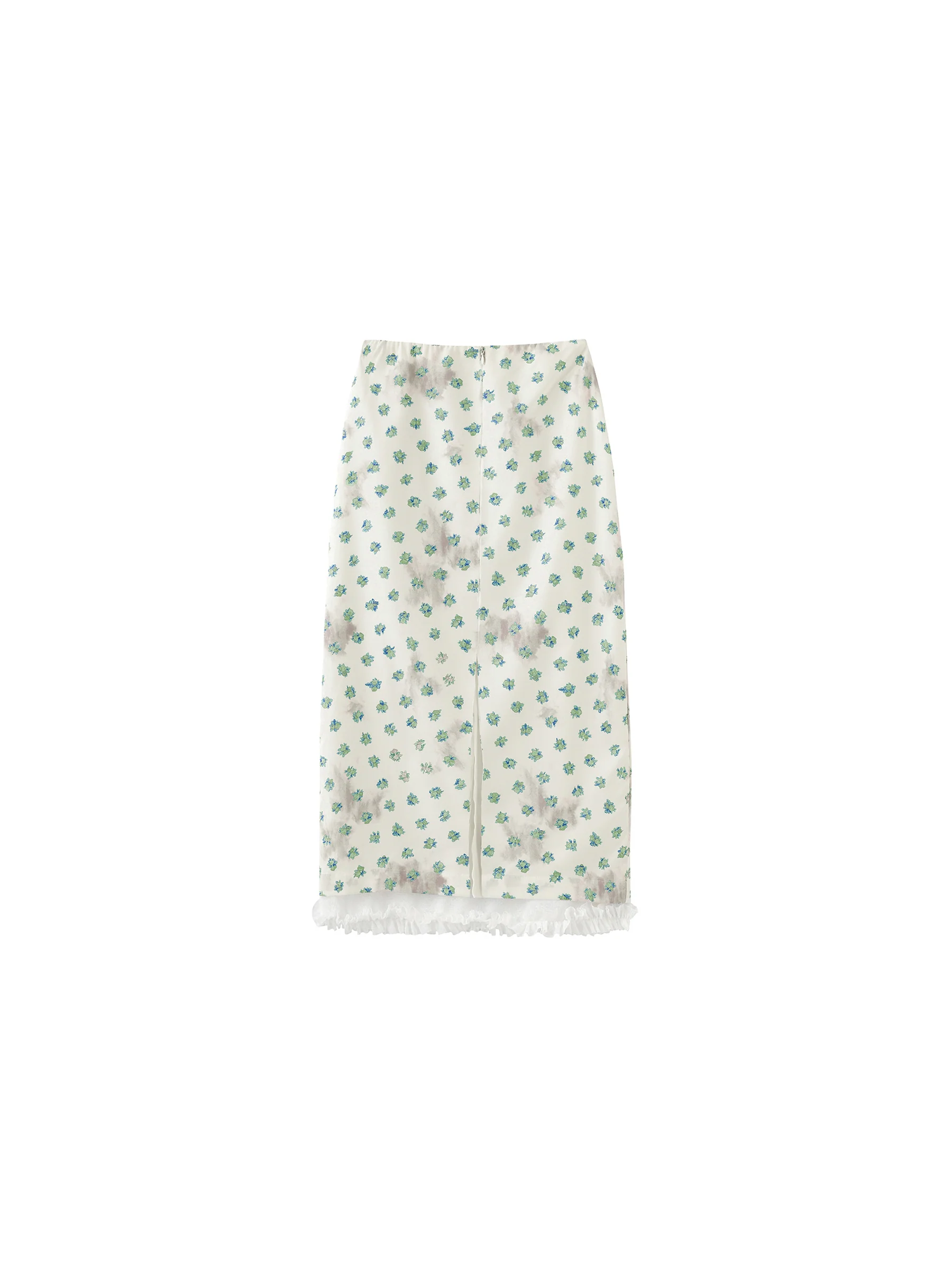 Lace Patchwork Floral Printed Skirt - Image 14