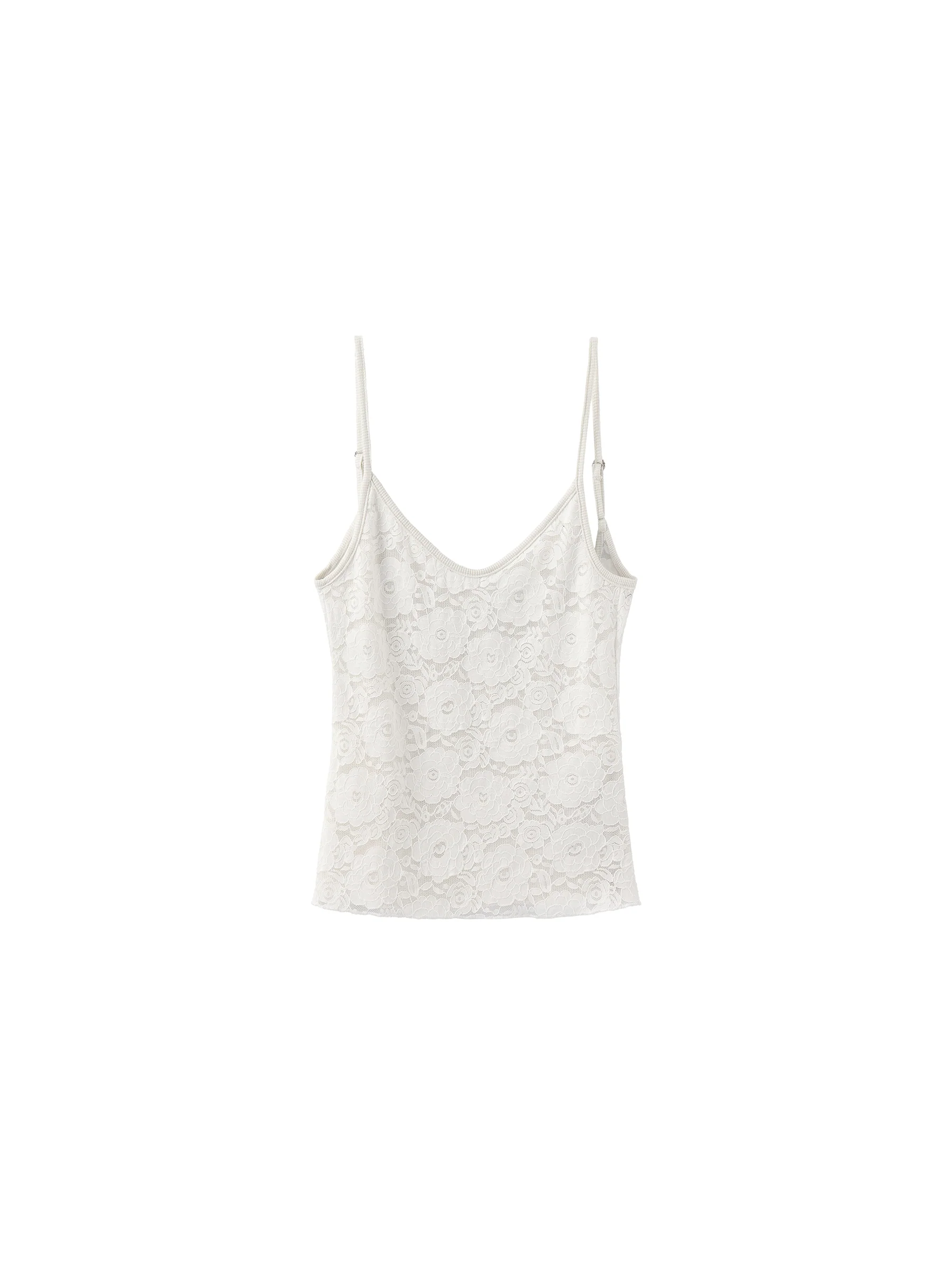 Lace Slim-Fit V-Neck Cami Top - Image 7