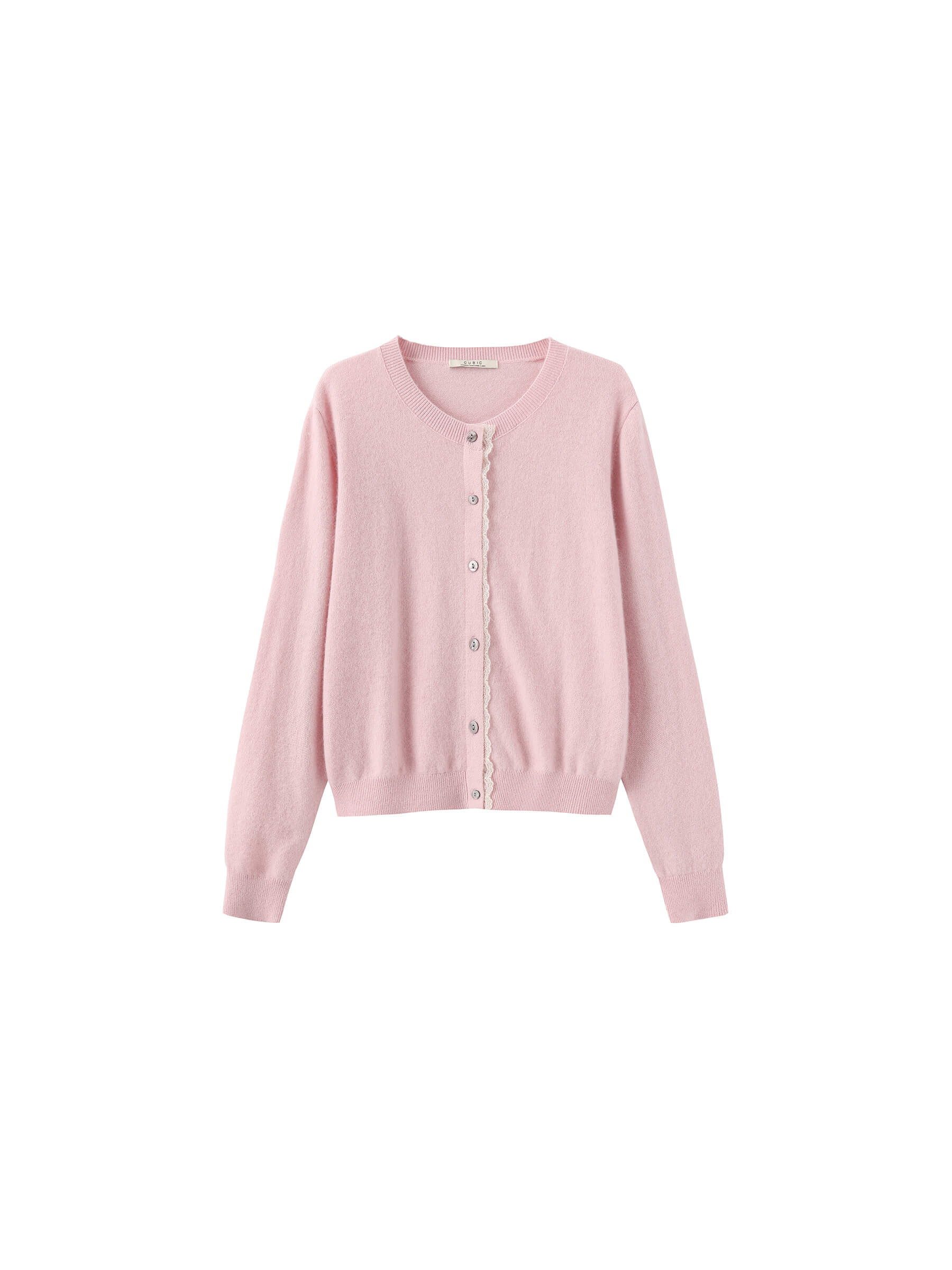 Lace Trim Knit Wool Cardigan - Image 24