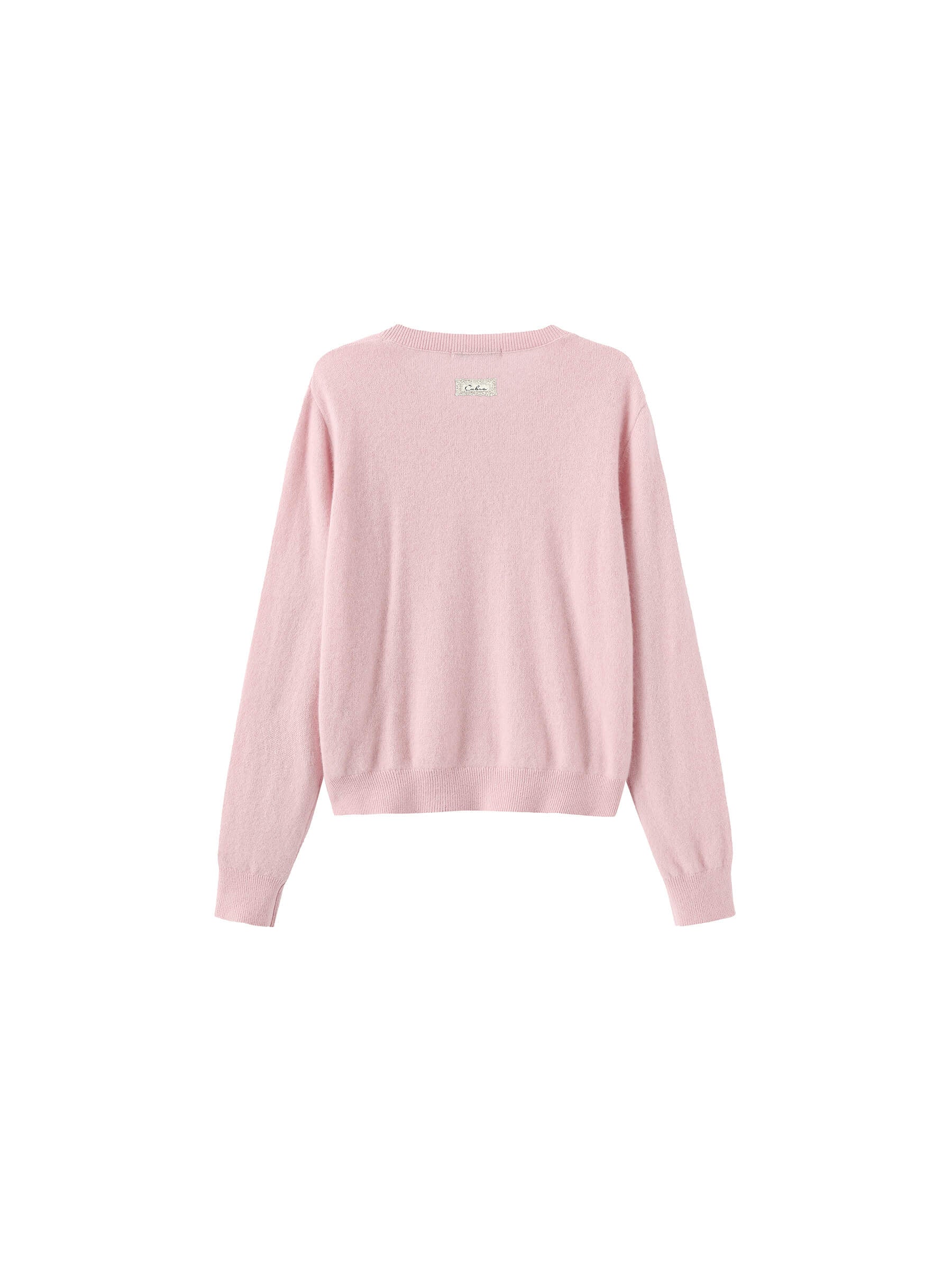 Lace Trim Knit Wool Cardigan - Image 25