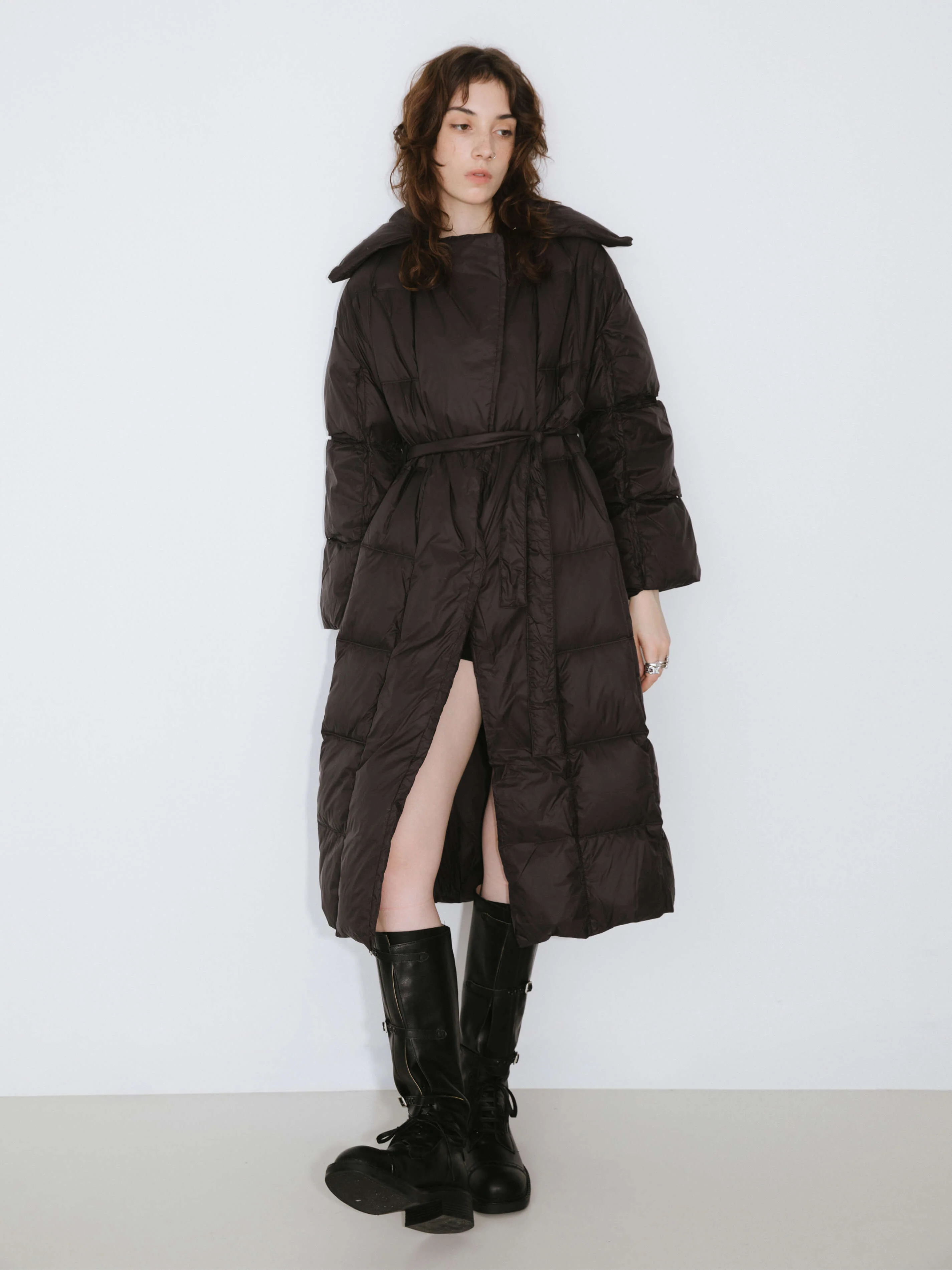 Long Boxy Down Coat - Image 11