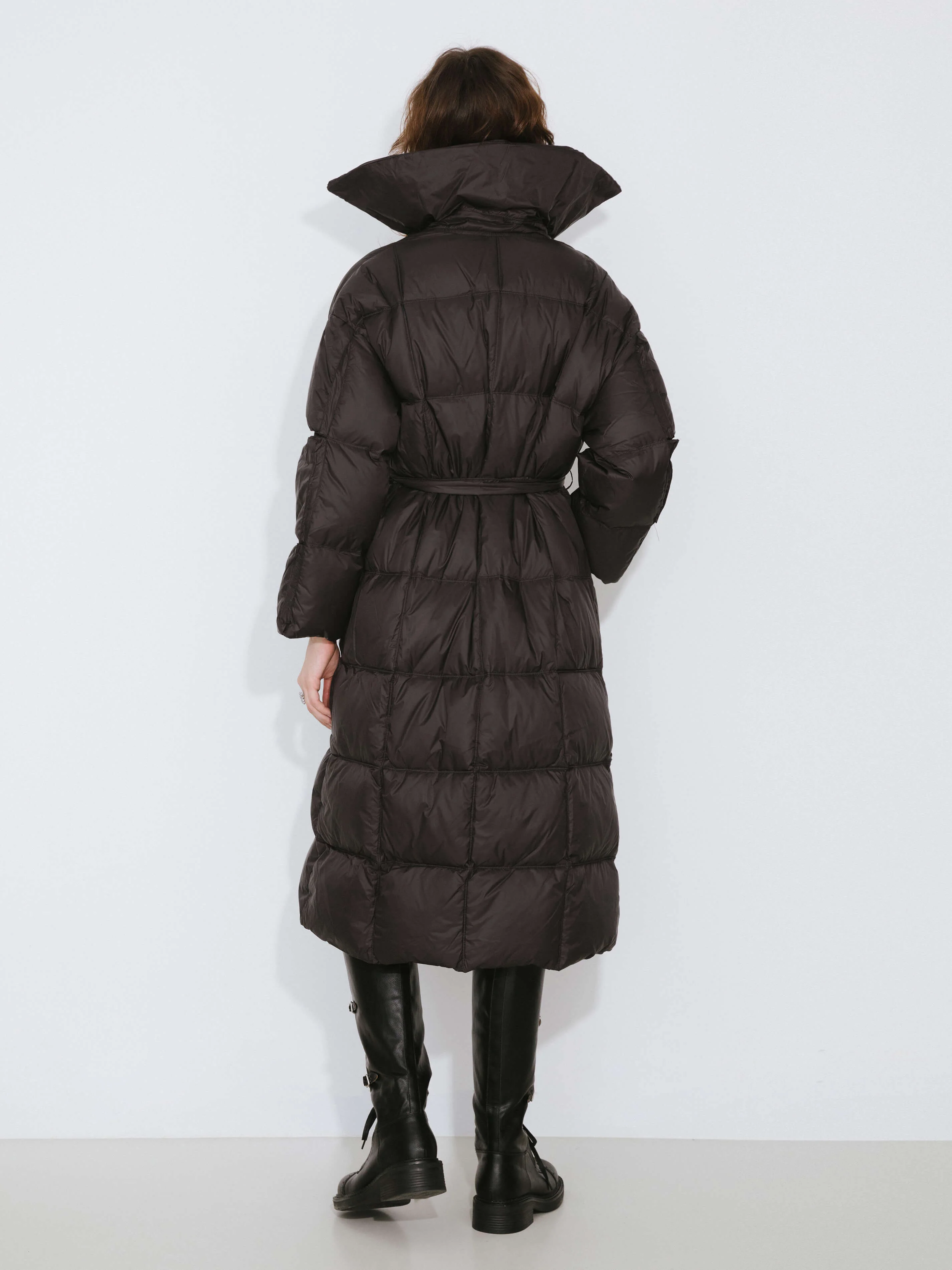 Long Boxy Down Coat - Image 14