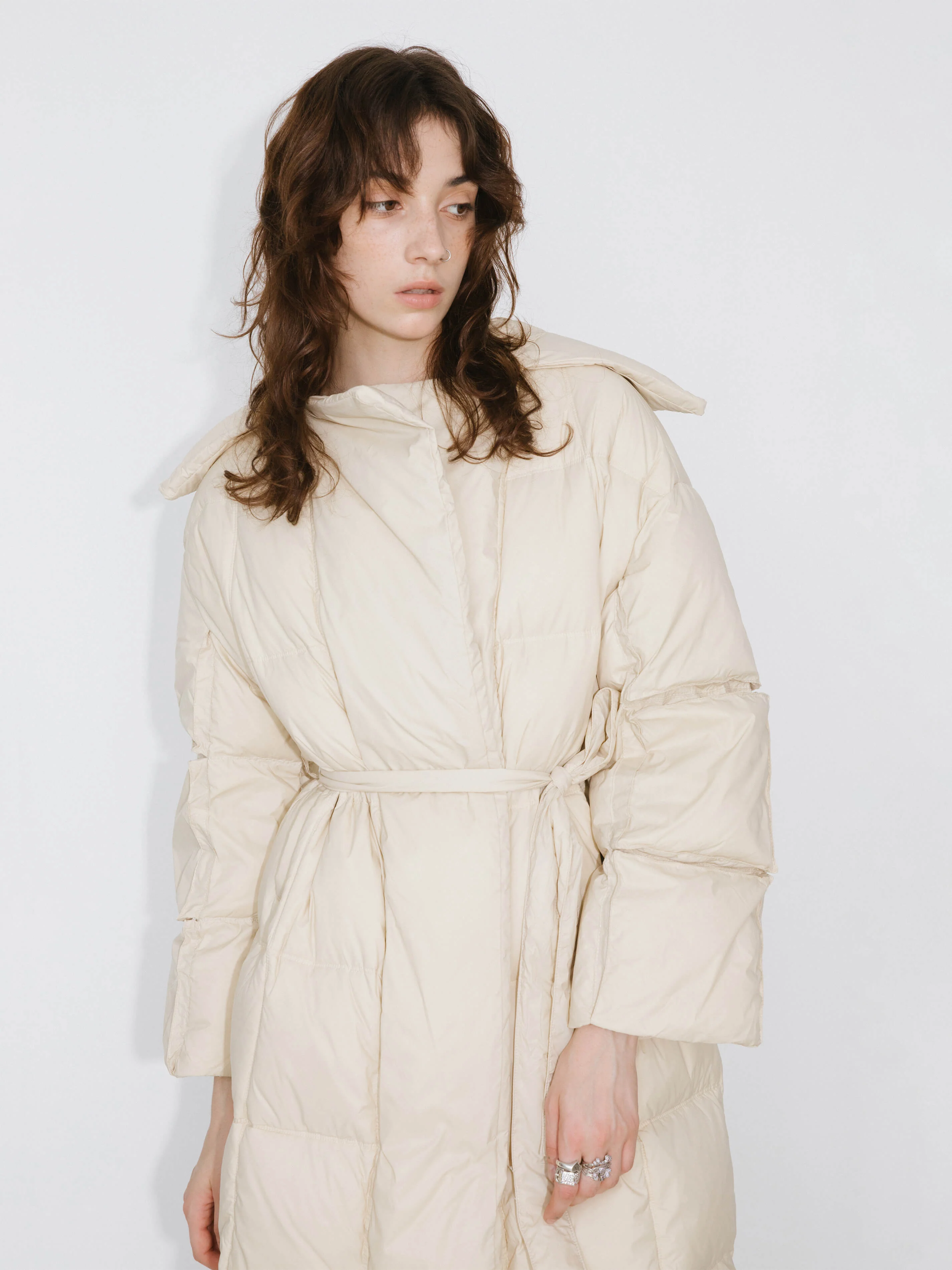 Long Boxy Down Coat - Image 2