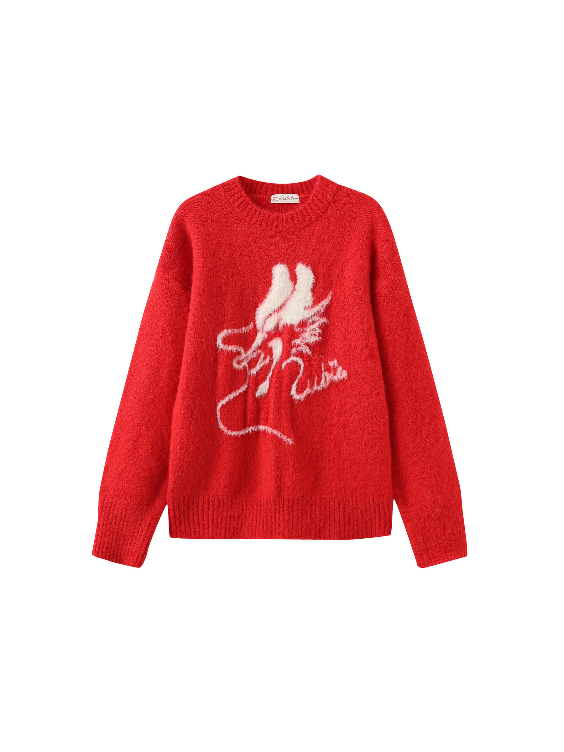 Loose Fit Color Block Jacquard Sweater - Image 13