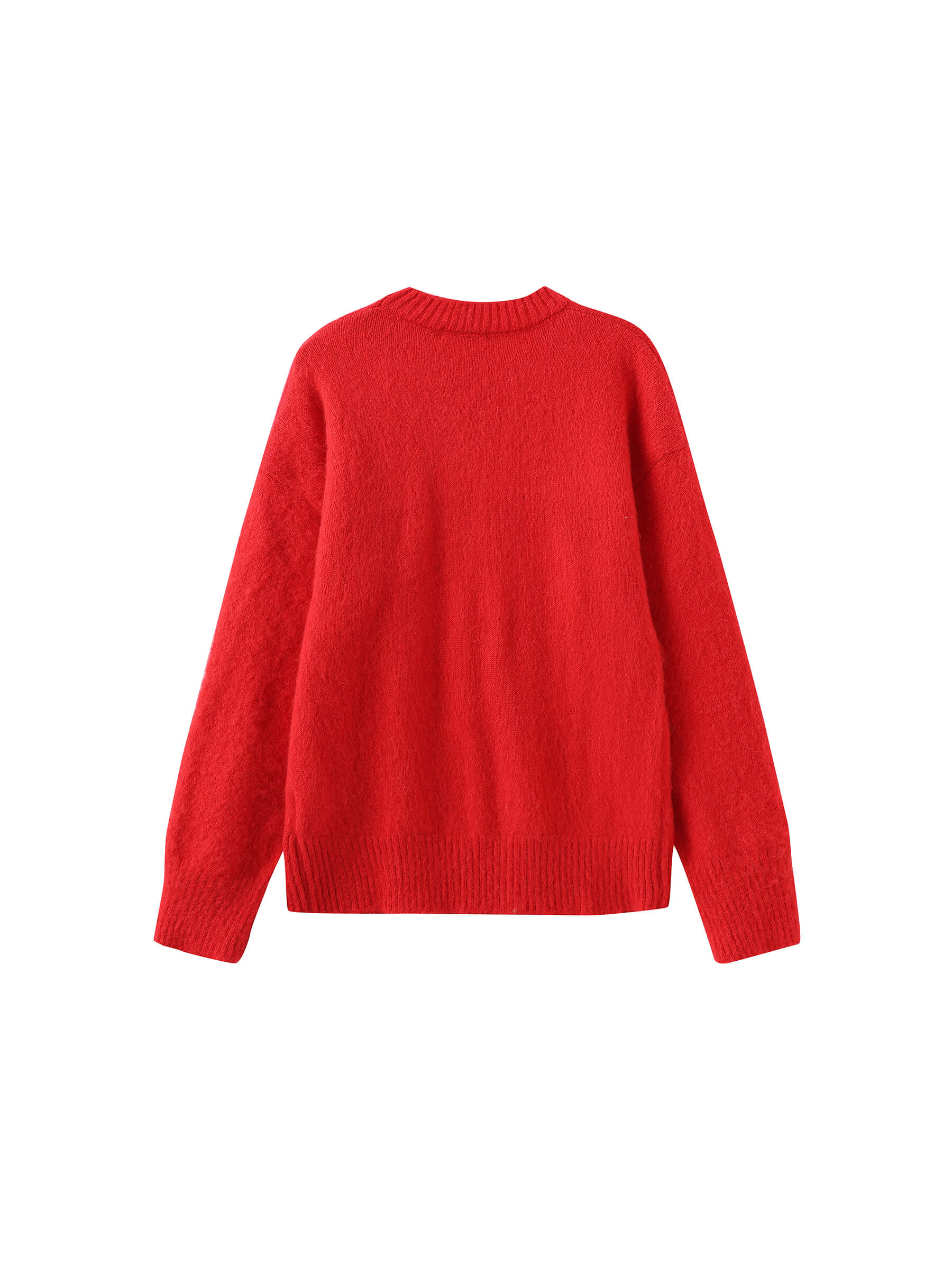 Loose Fit Color Block Jacquard Sweater - Image 14