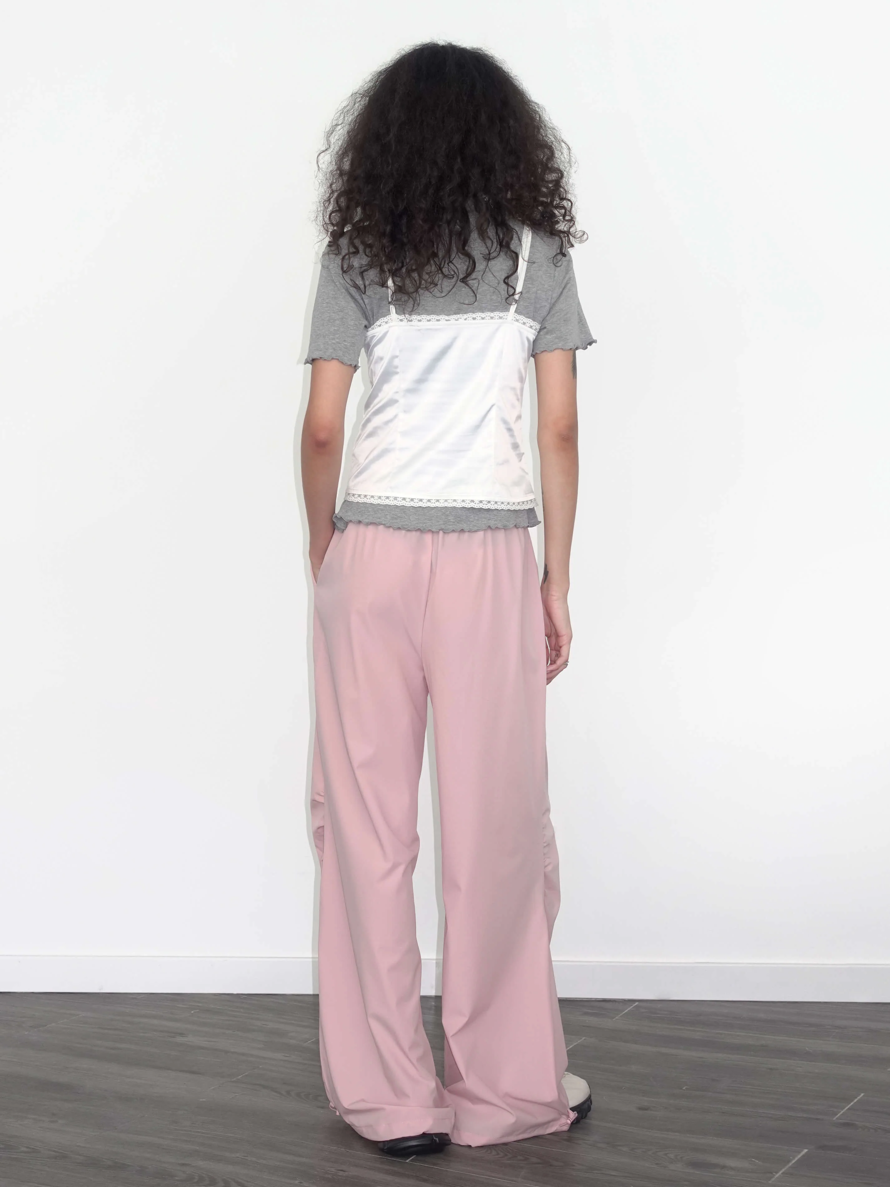 Loose Parachute Trousers with Elastic Waist - Image 7