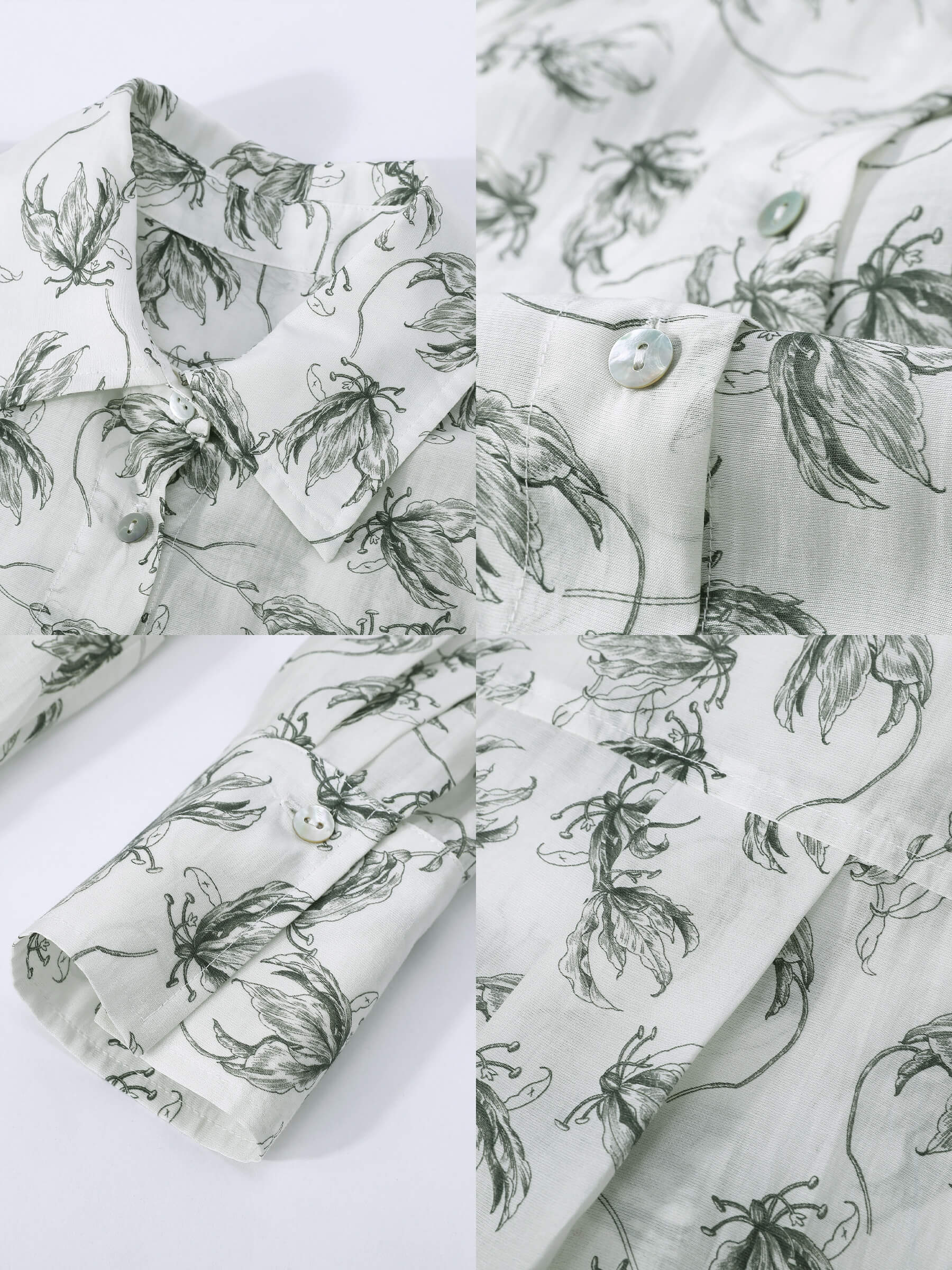 Loose Printed Sheer Shirt - Image 21