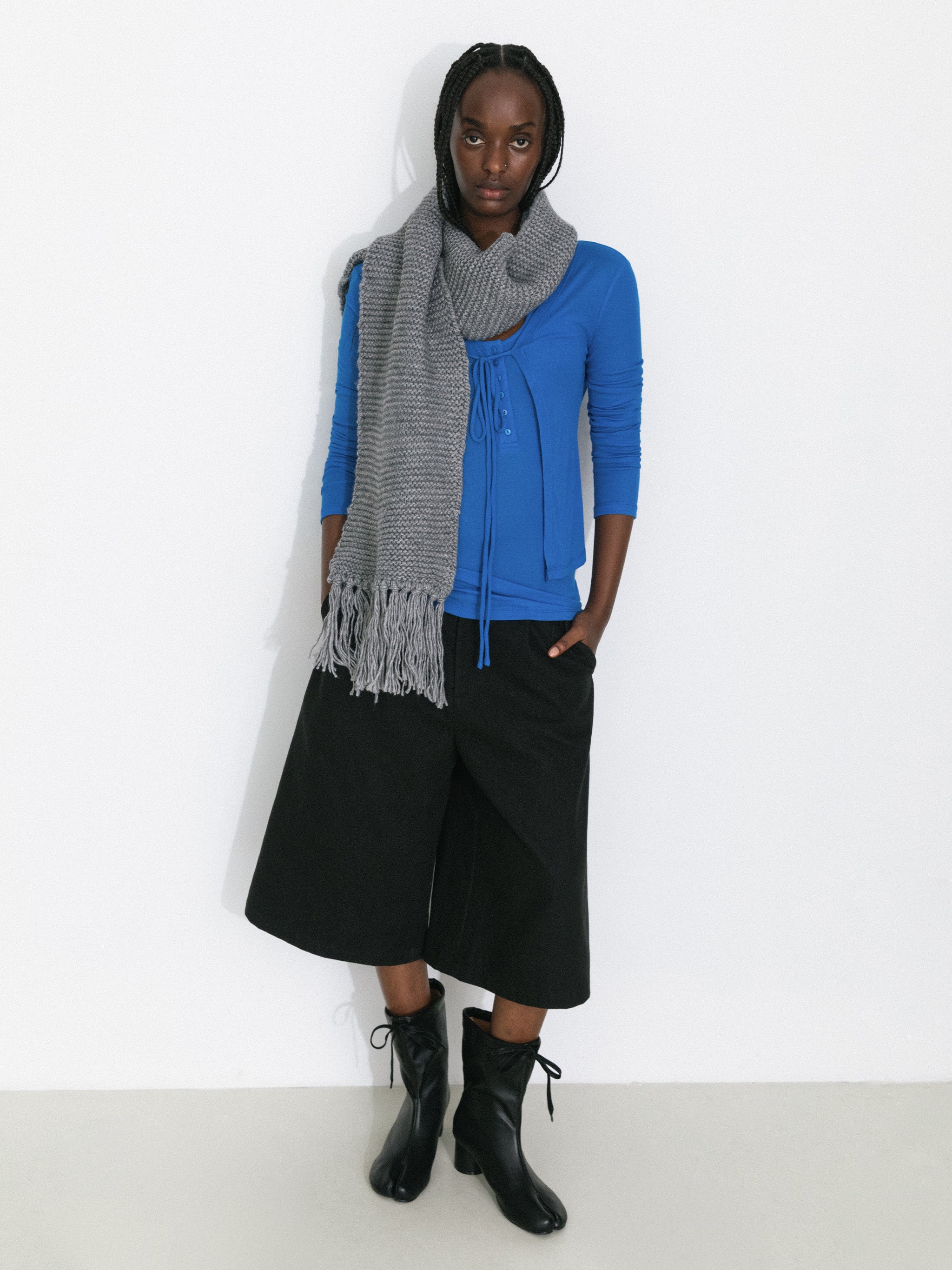 Lyocell-Blend Halter Knit Two-Piece Top - Image 2