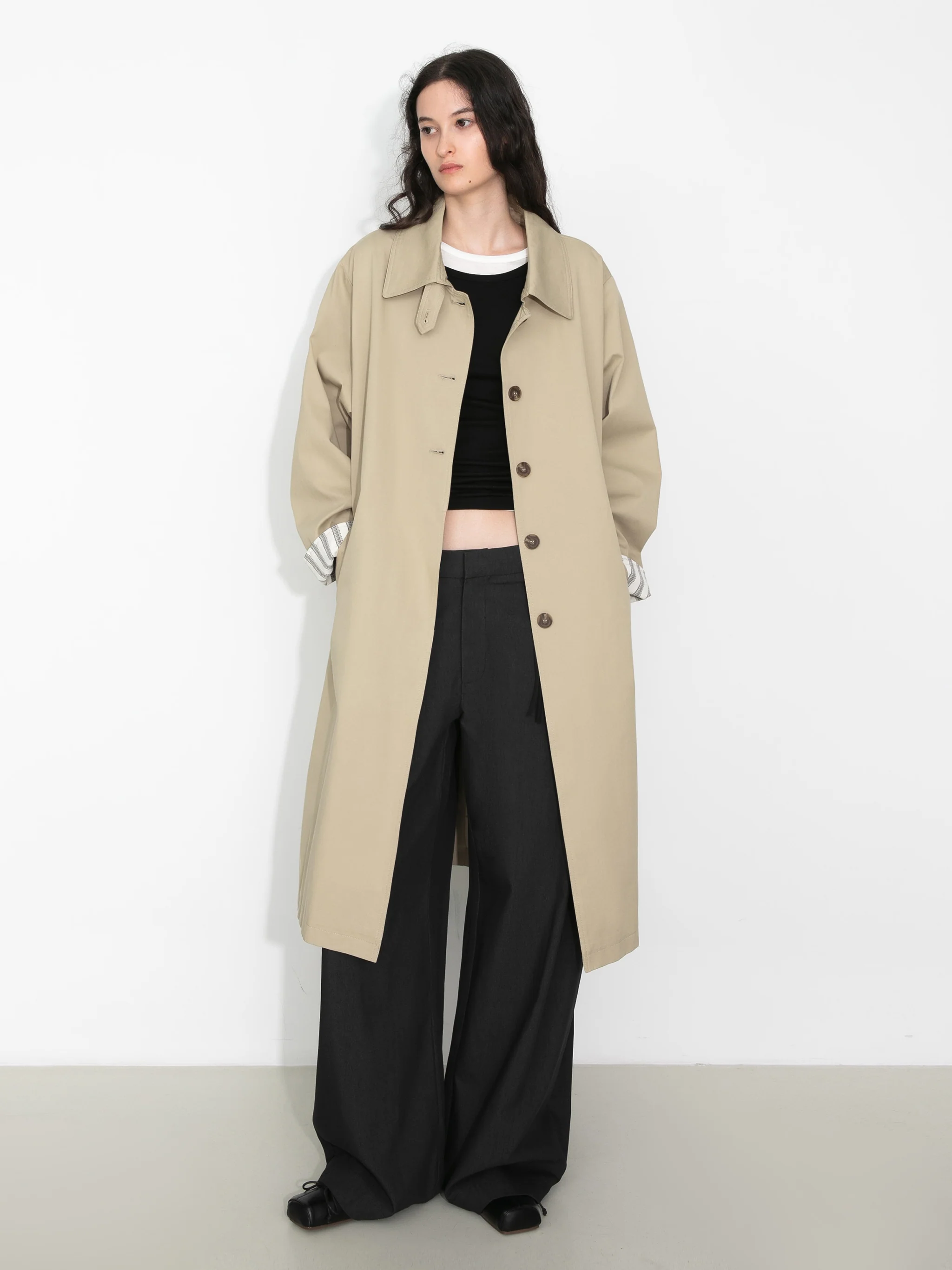 Macintosh Trench Coat with Striped Lining - Image 10