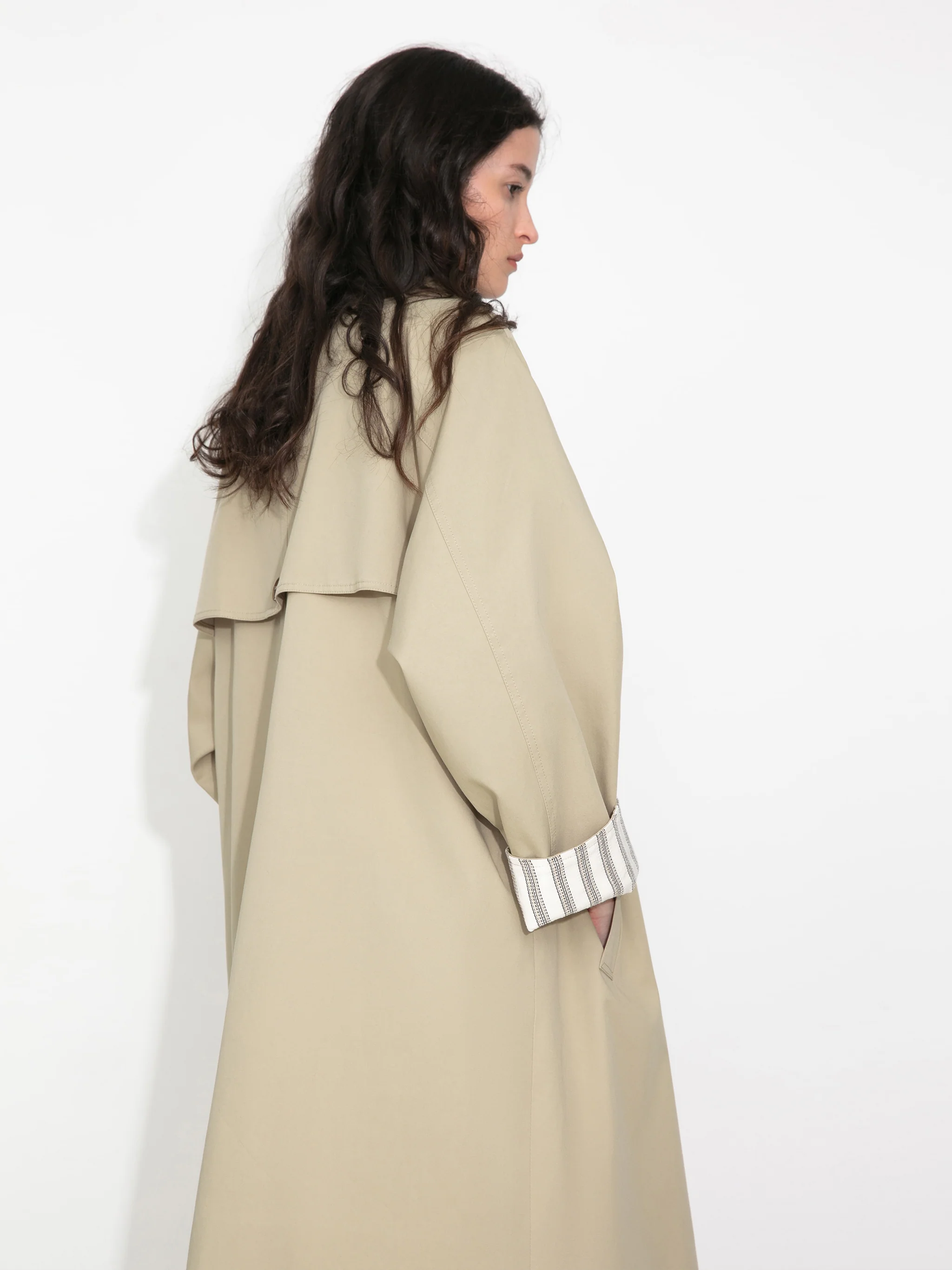 Macintosh Trench Coat with Striped Lining - Image 12
