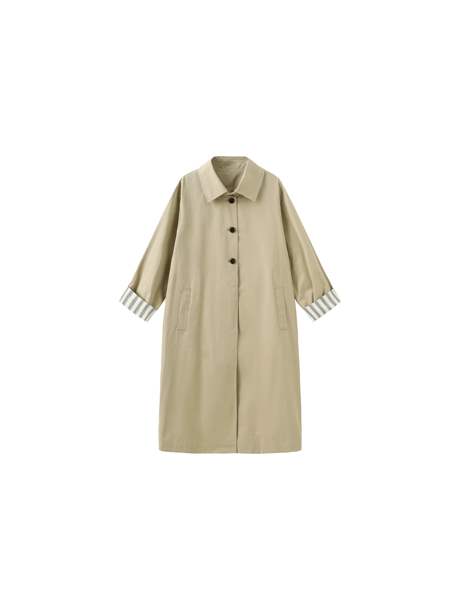 Macintosh Trench Coat with Striped Lining - Image 15